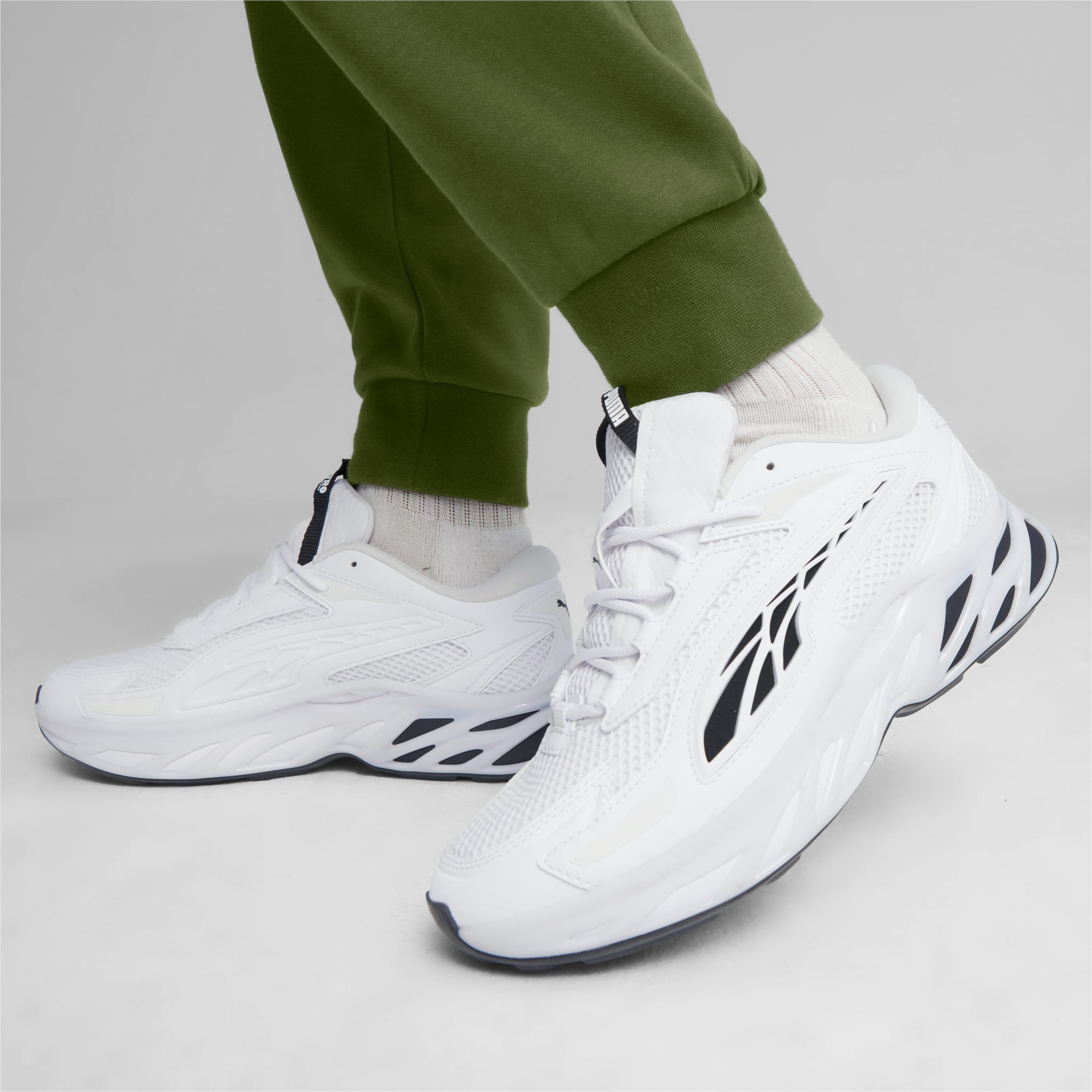 Men's PUMA Exotek Base Sneakers, White/Black, Size 35,5, Shoes
