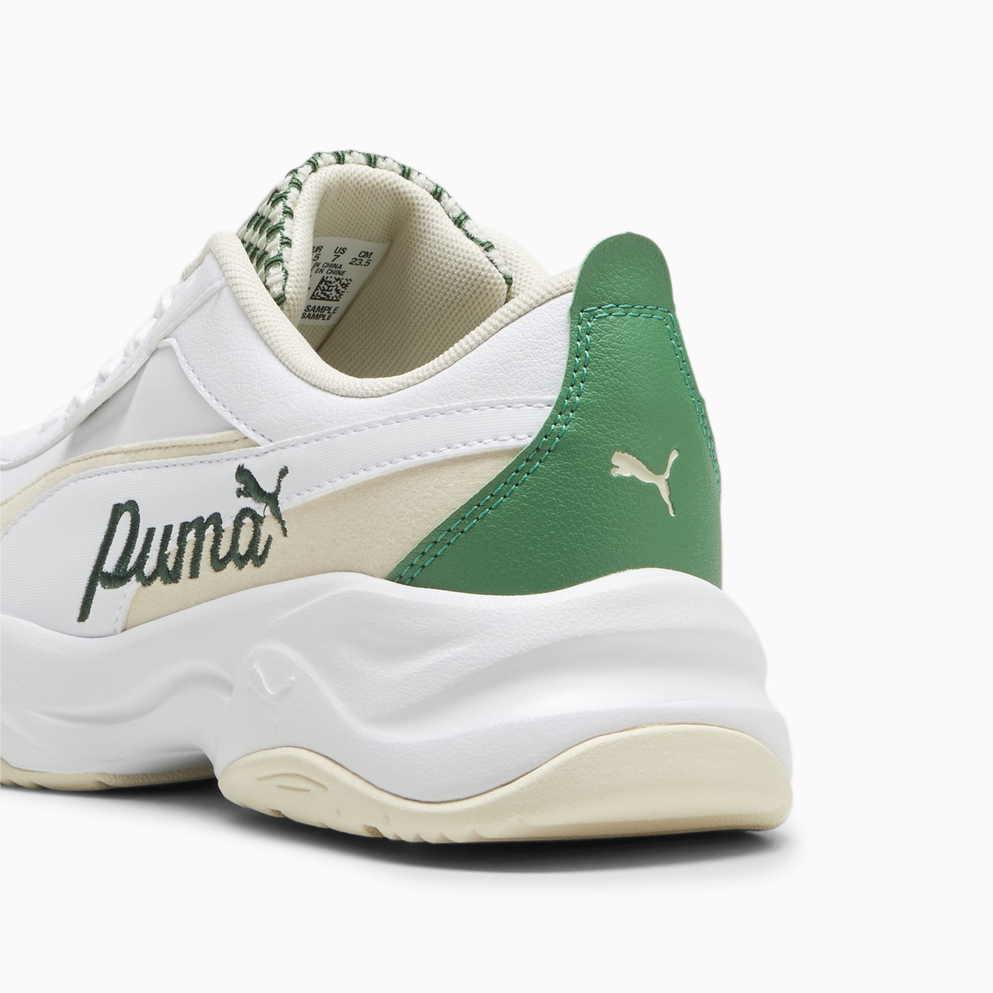 Women's PUMA Cilia Mode Blossom Sneakers, White/Sugared Almond/Pure Green