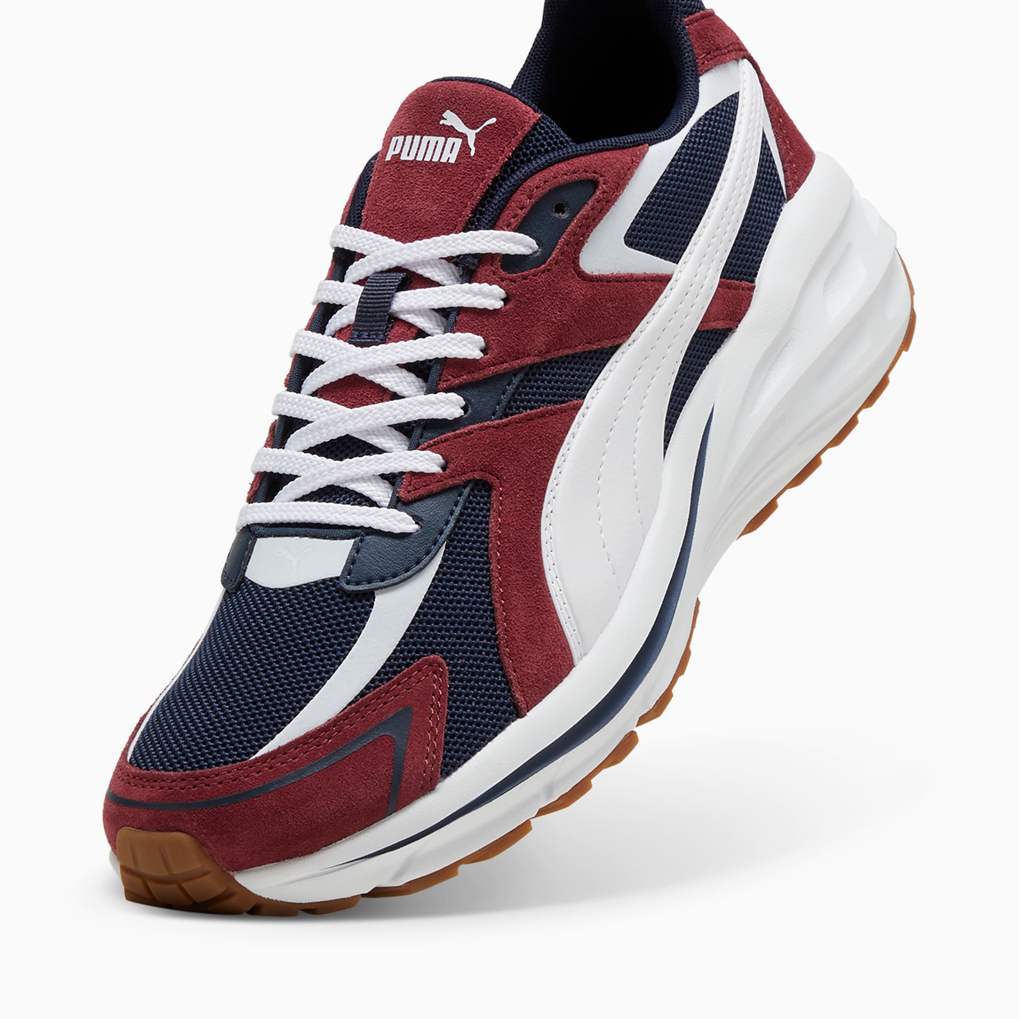 PUMA Hypnotic LS Sneakers Voor Dames, Blauw/Rood/Wit