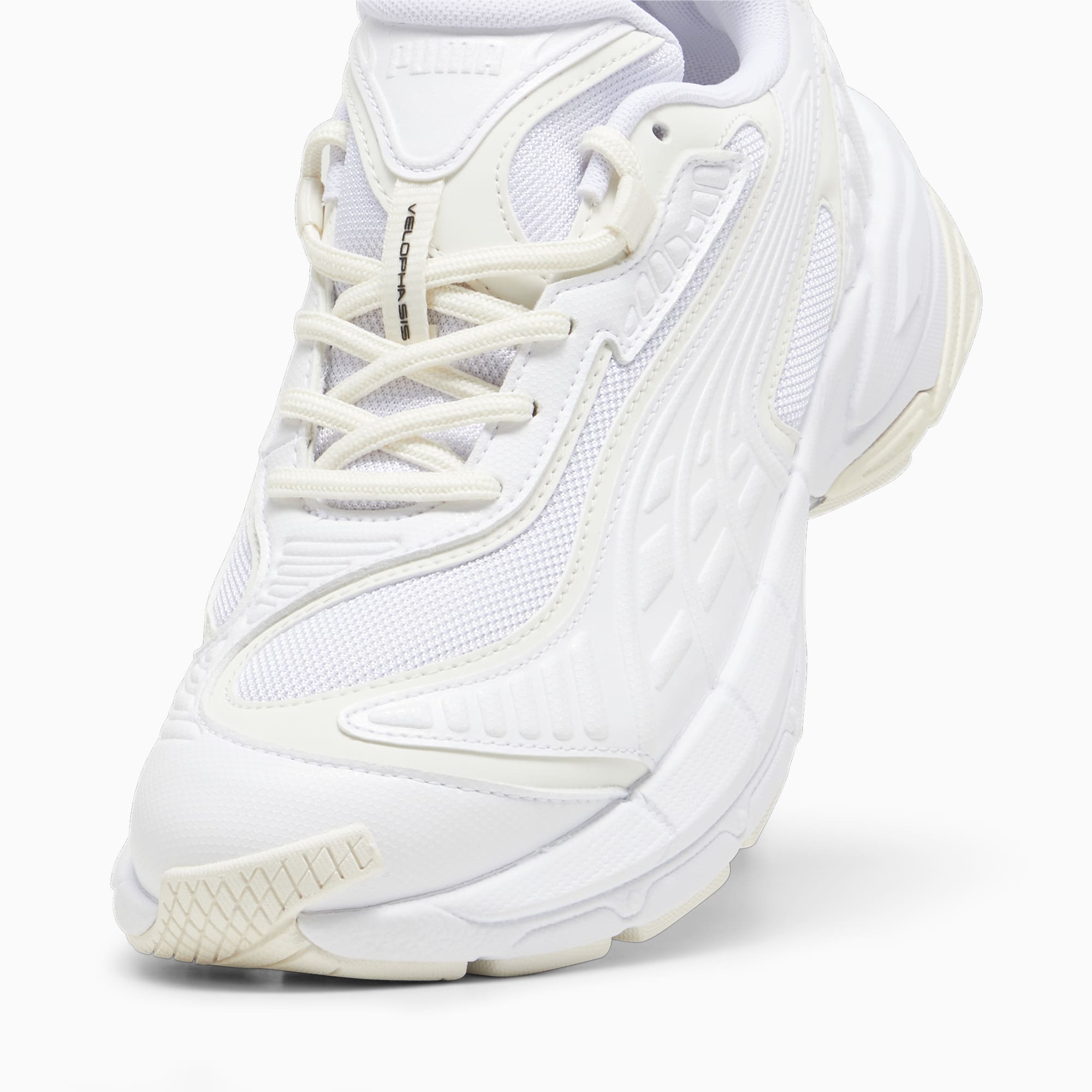 PUMA Velophasis 002 Tech Sneakers Voor Dames, Zilver/Wit