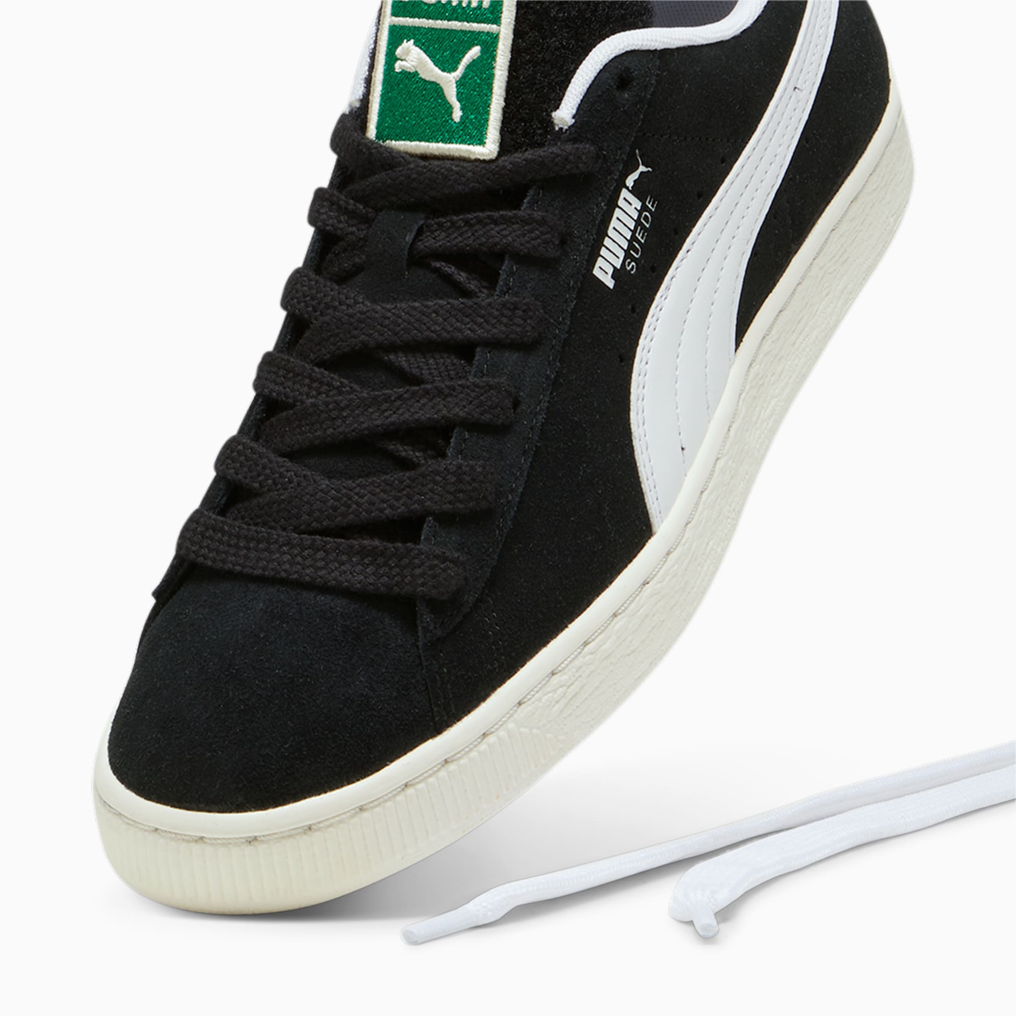 PUMA Suede Patch sneakers, Wit/Zwart