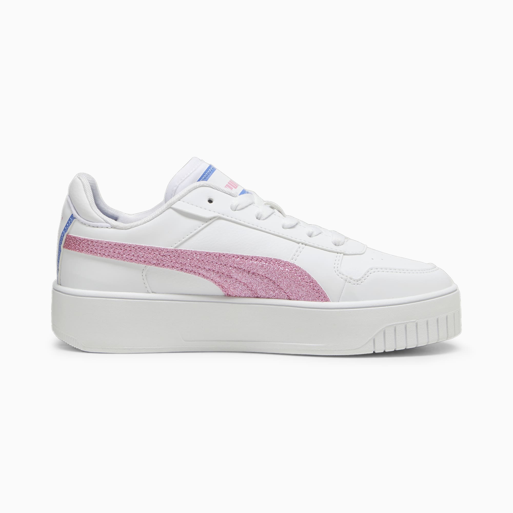 PUMA Carina Street Deep Dive Youth Sneakers, White/Fast Pink/Blue Skies, Size 35,5, Shoes