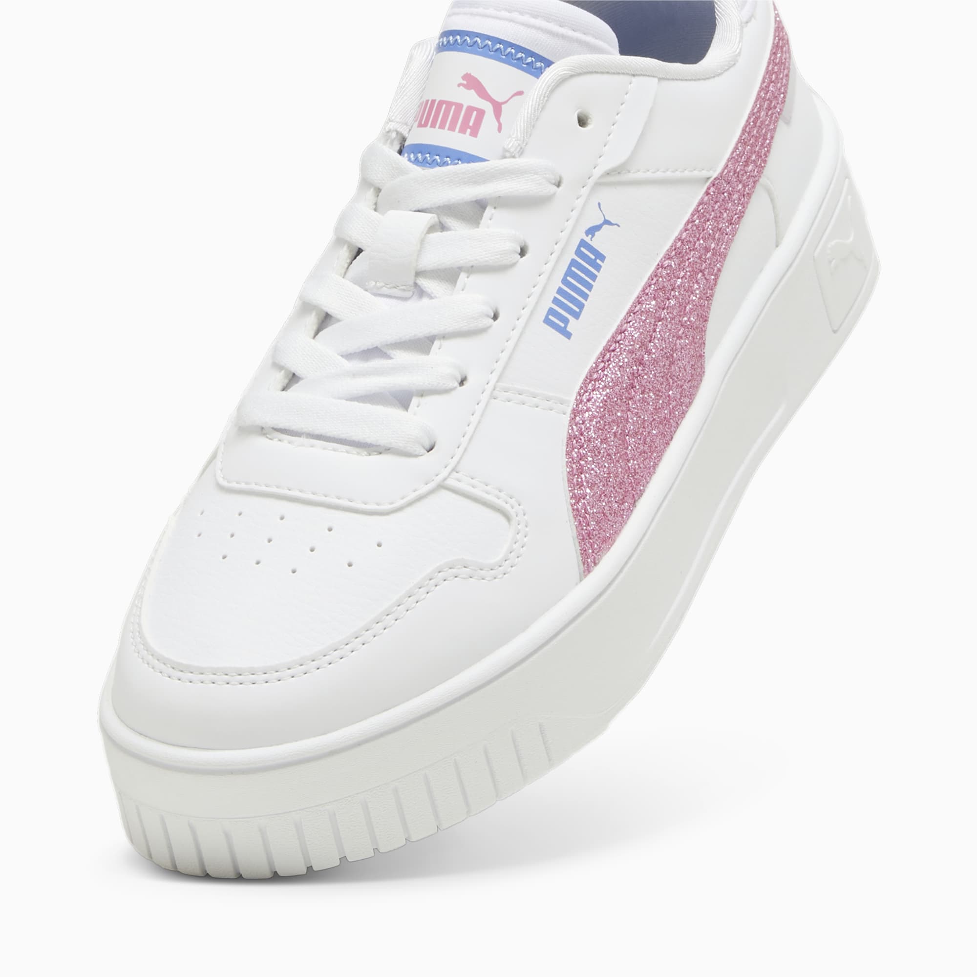 PUMA Carina Street Deep Dive Youth Sneakers, White/Fast Pink/Blue Skies, Size 35,5, Shoes