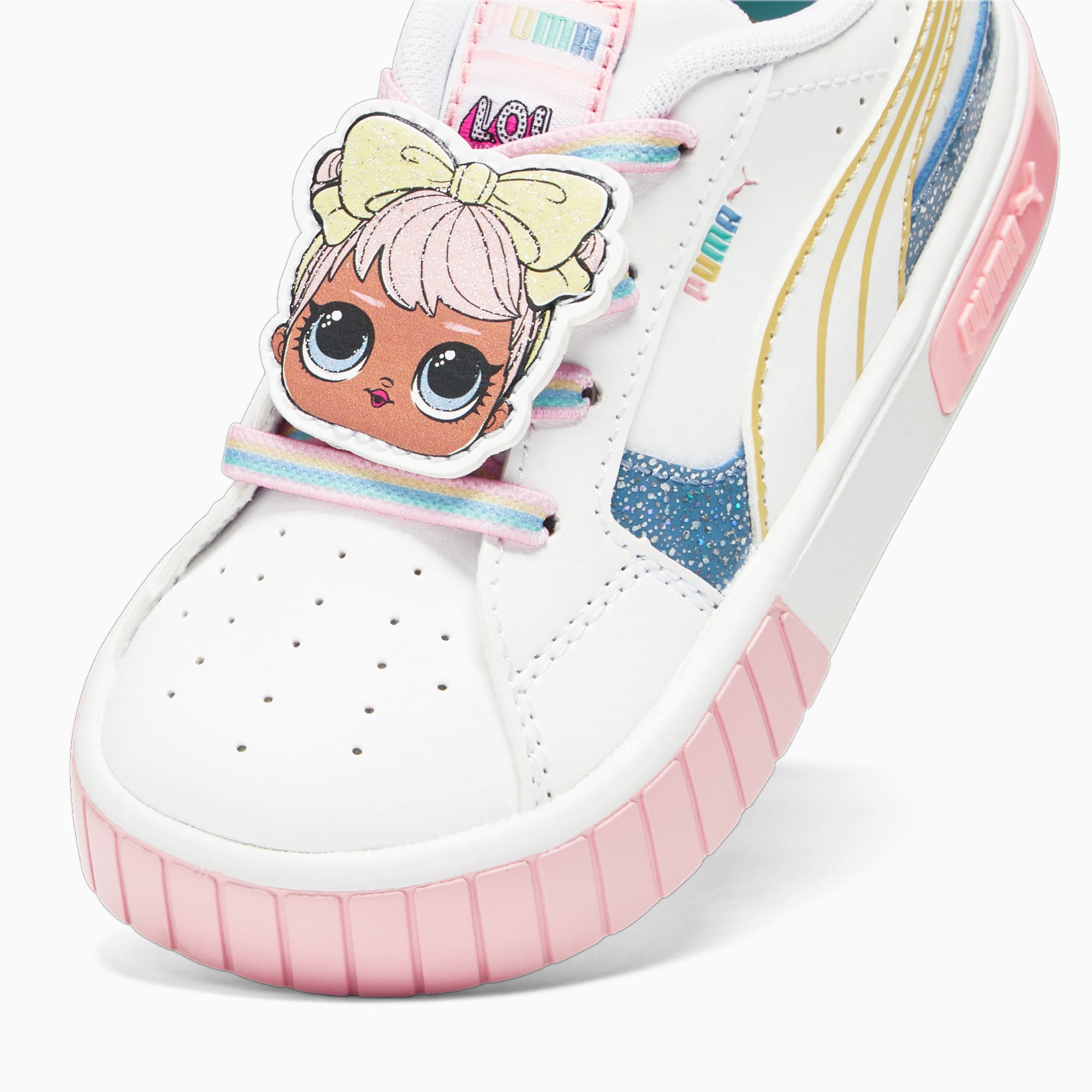 PUMA X Lol Surprise Cali Star Toddlers' Sneakers, White/Flaxen/Racing Blue
