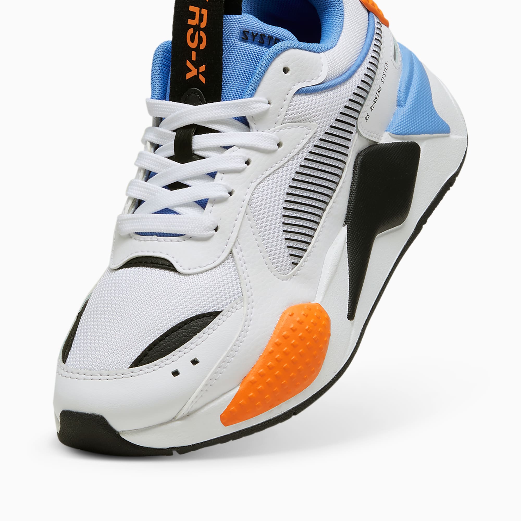 PUMA RS-X Sneakers Kids Wit Lichtblauw Zwart Oranje