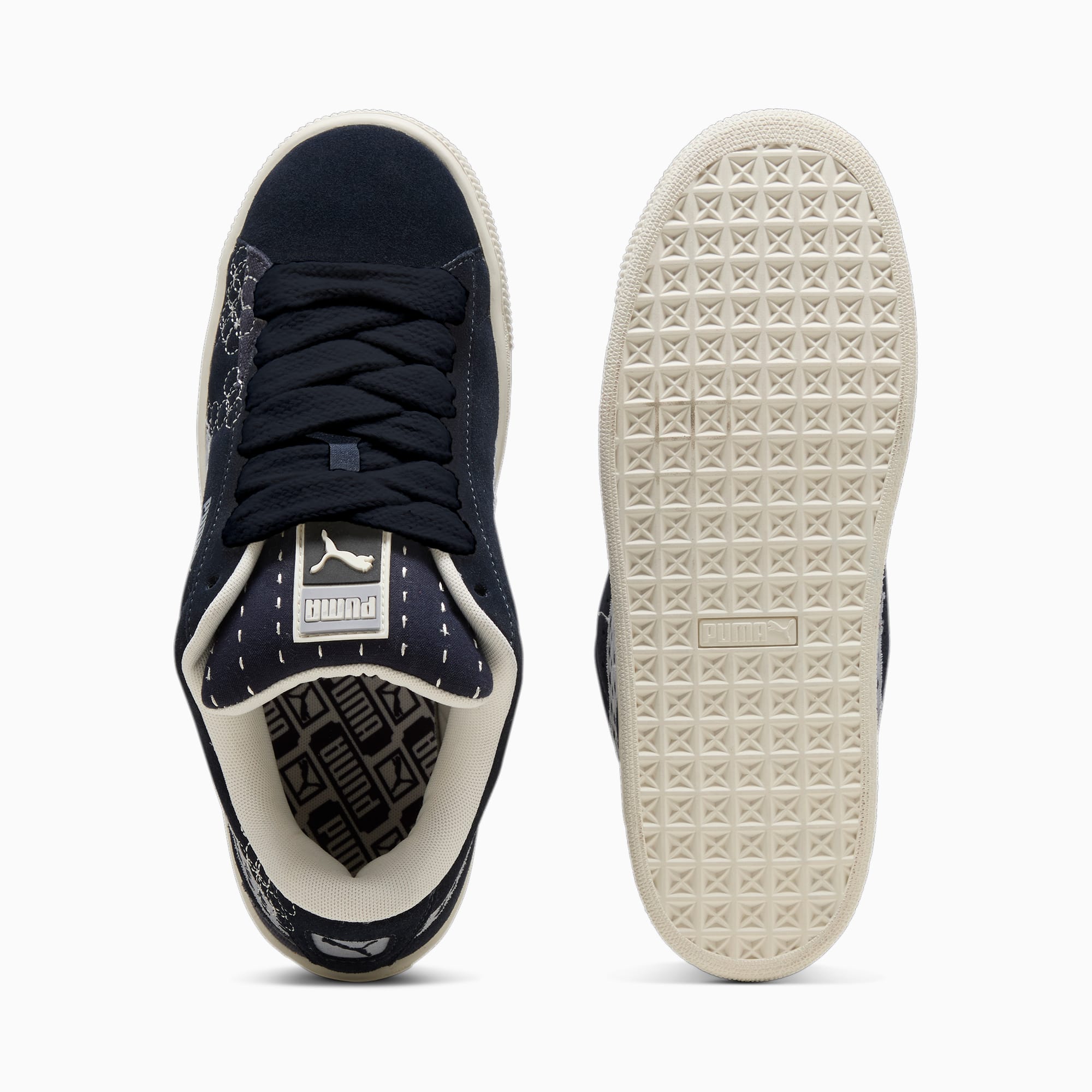 PUMA Suede XL Skate Sneakers, Blauw/Grijs