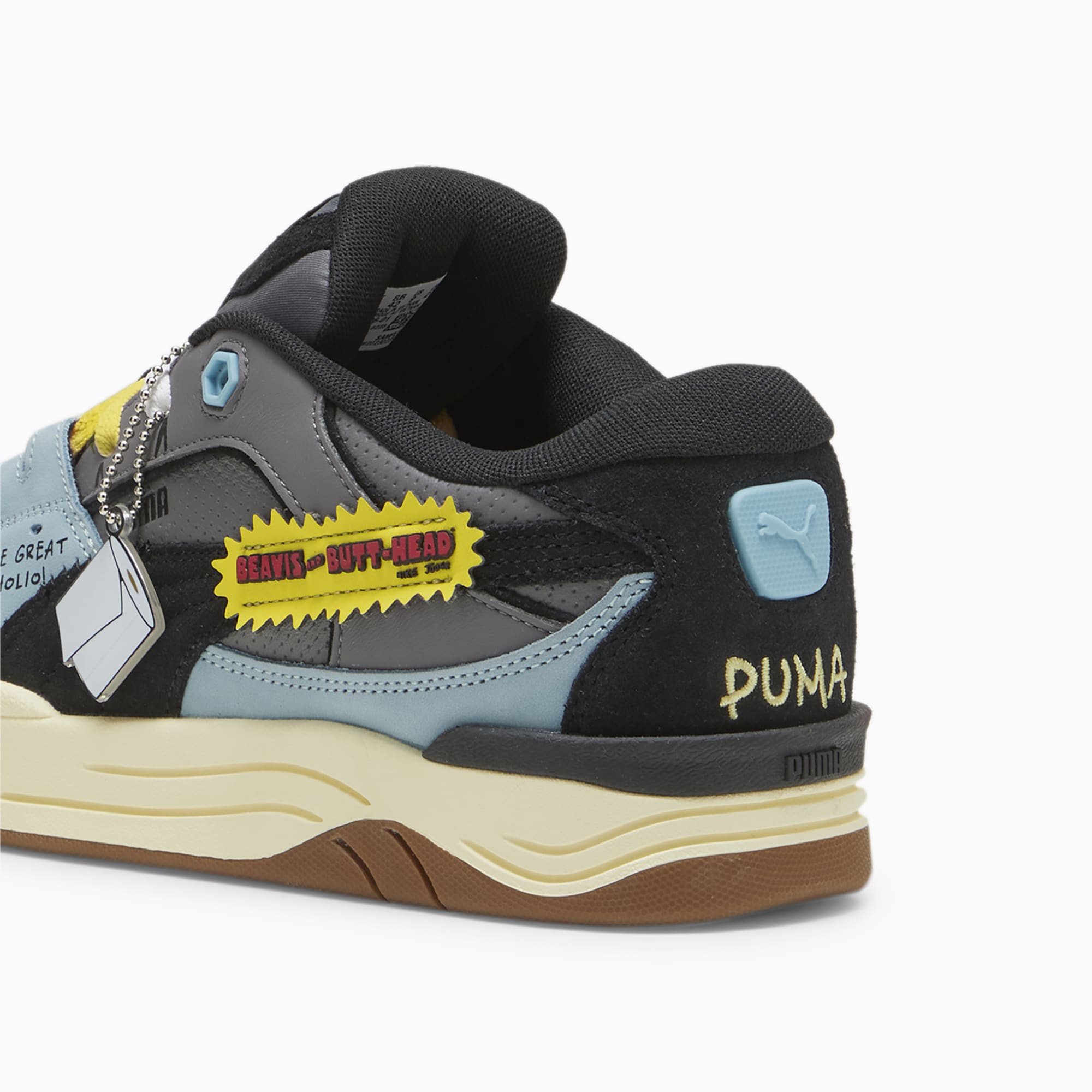 Women's PUMA X Beavis And Butthead PUMA-180 Sneakers, Cool Dark Grey/Black, Size 35,5, Shoes