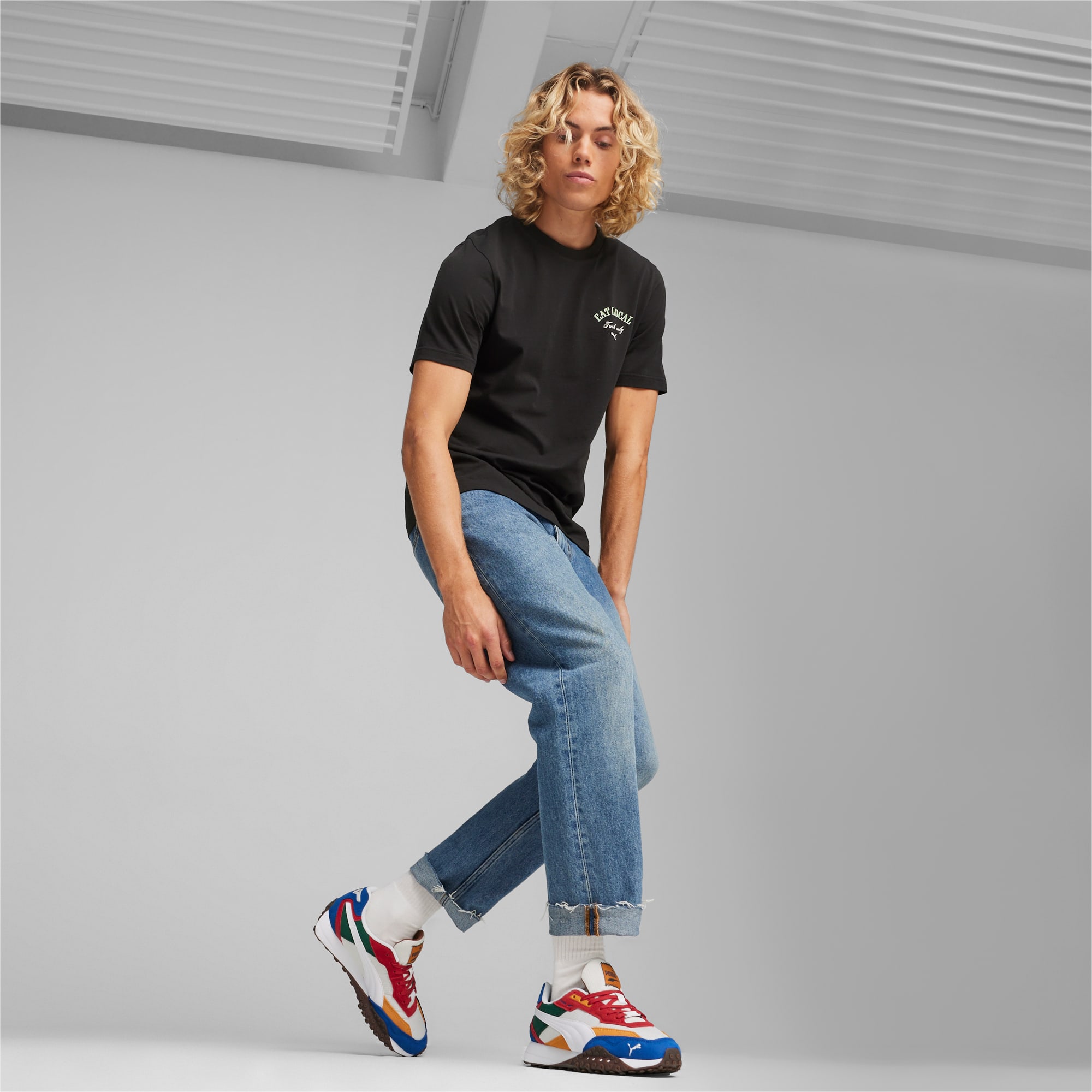 Sneakers Blktop Rider Multicolor Per Donna, Bianco/Rosso/Altro