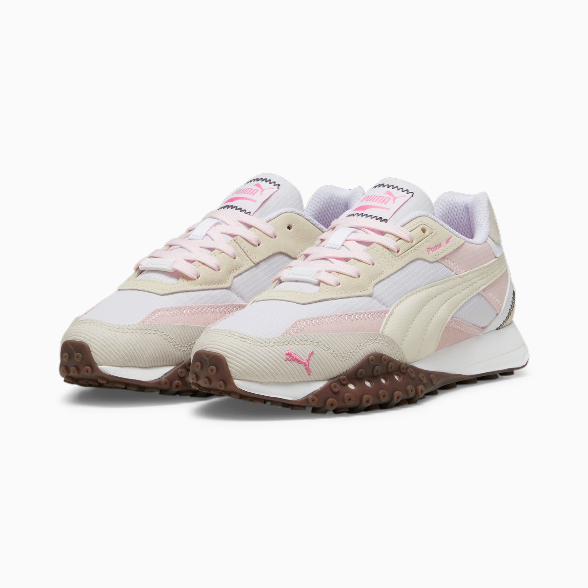 Women's PUMA Blktop Rider Multicolor Sneakers, White/Whisp Of Pink, Size 35,5, Shoes