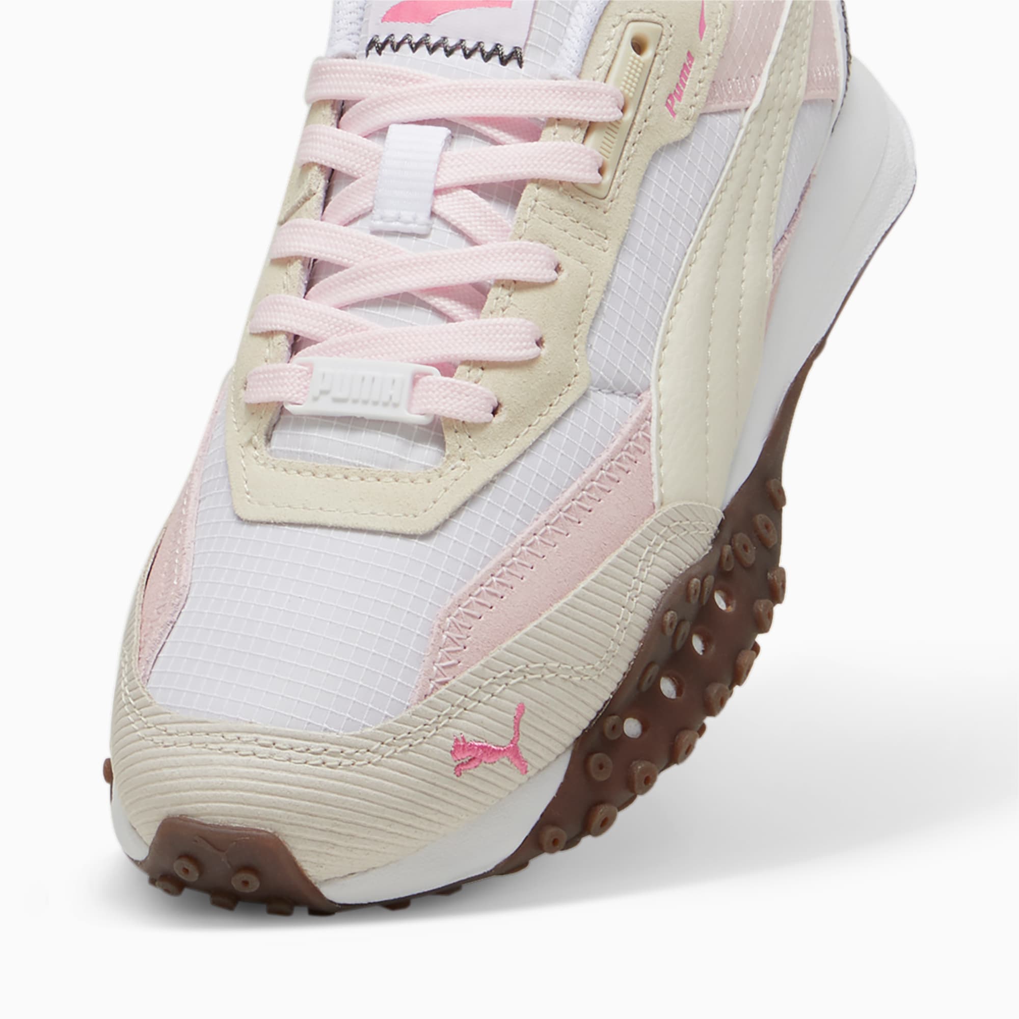 PUMA Blktop Rider veelkleurige sneakers, Wit/Roze