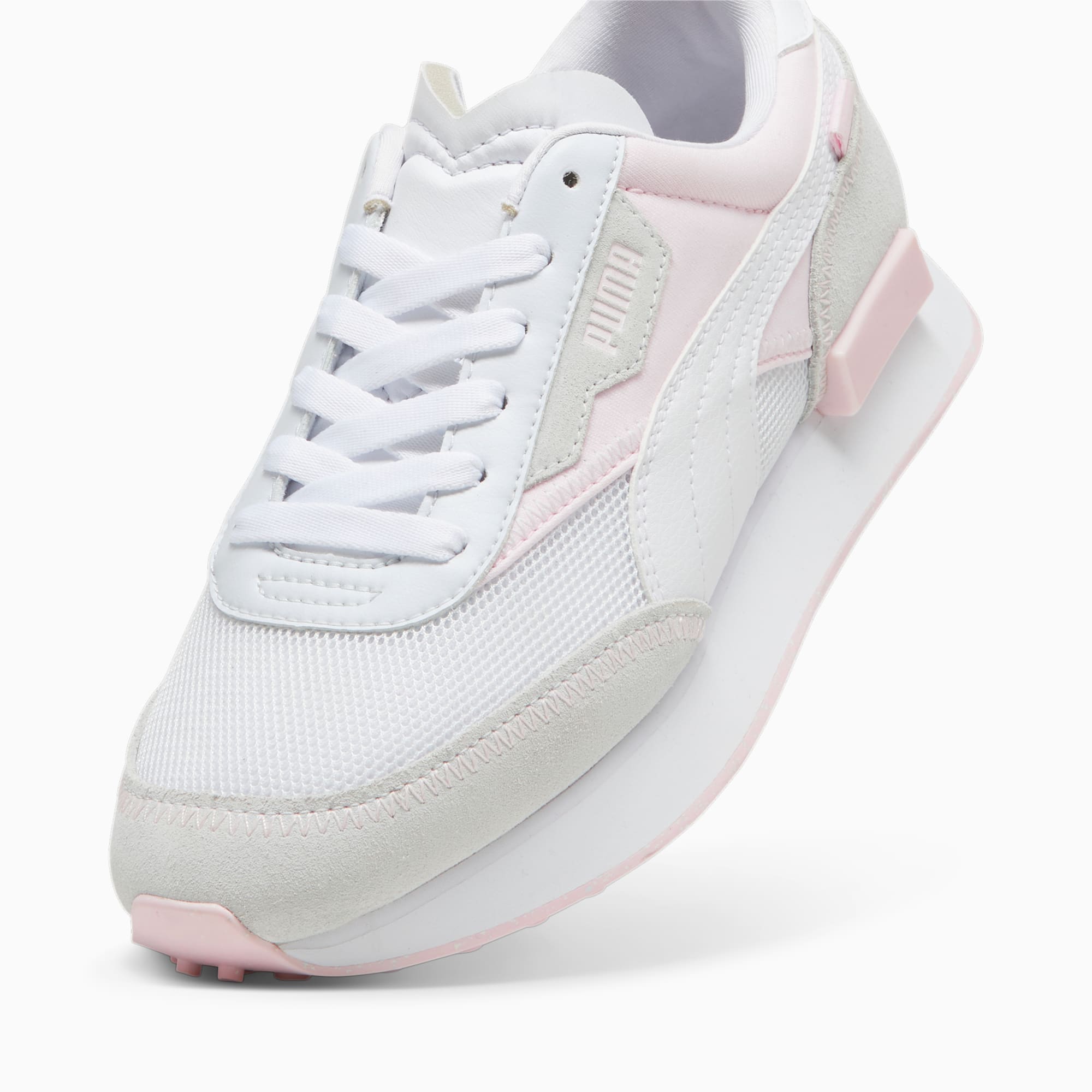 PUMA Future Rider Queen of Hearts sneakers voor Dames, Wit/Roze