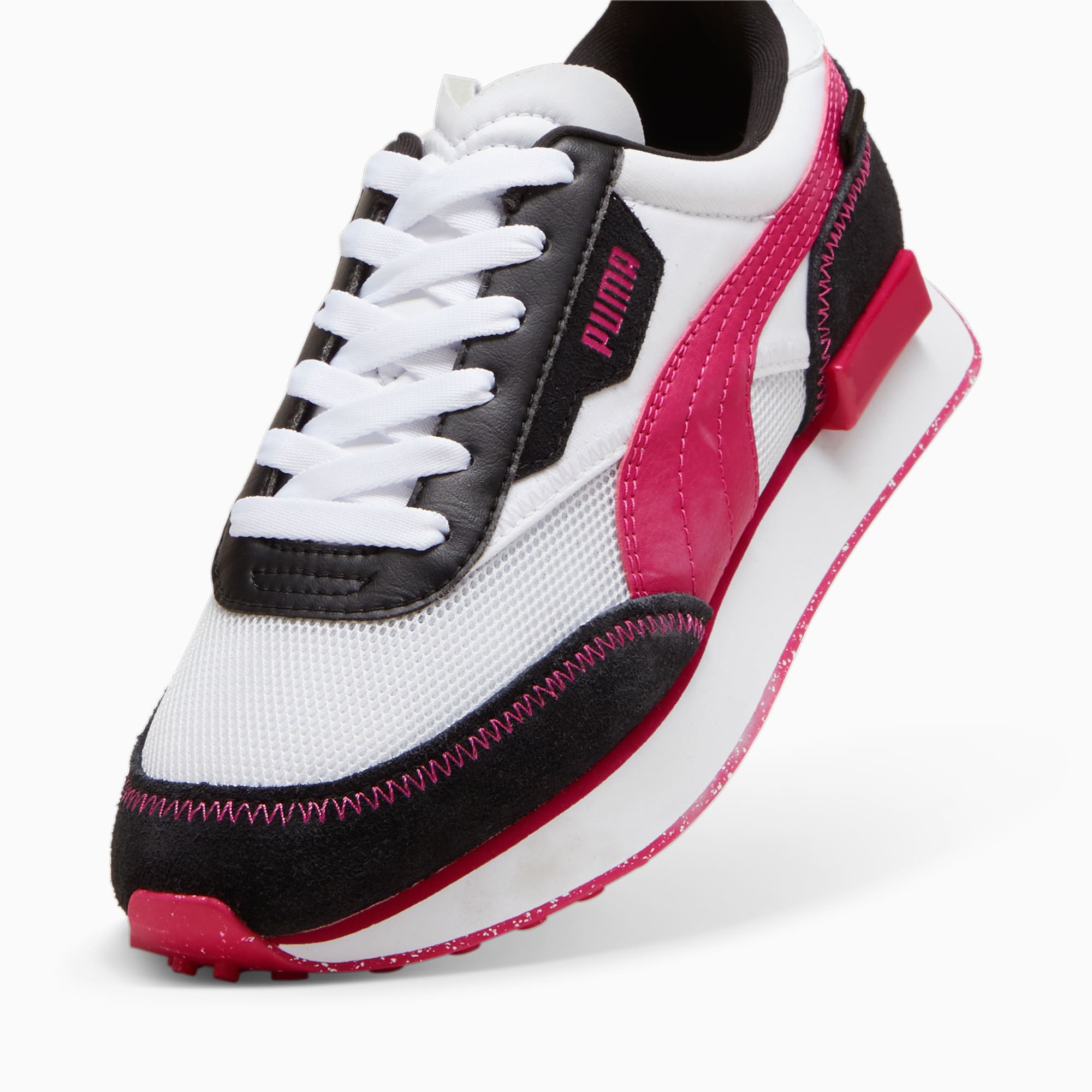 PUMA Future Rider Queen of Hearts sneakers voor Dames, Wit/Roze