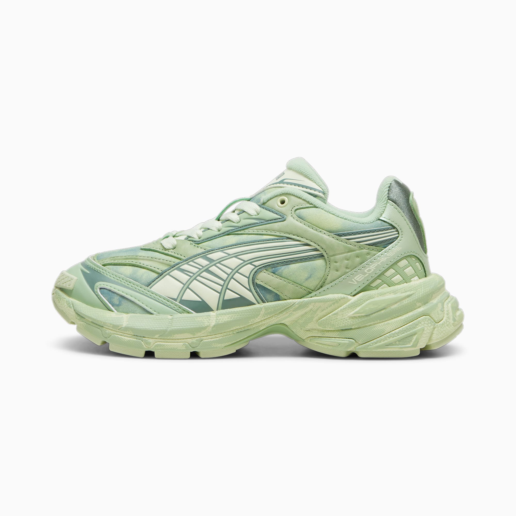 PUMA Velophasis 'retreat Yourself' Women's Sneakers, Pure Green/Green Illusion, Size 35,5, Shoes