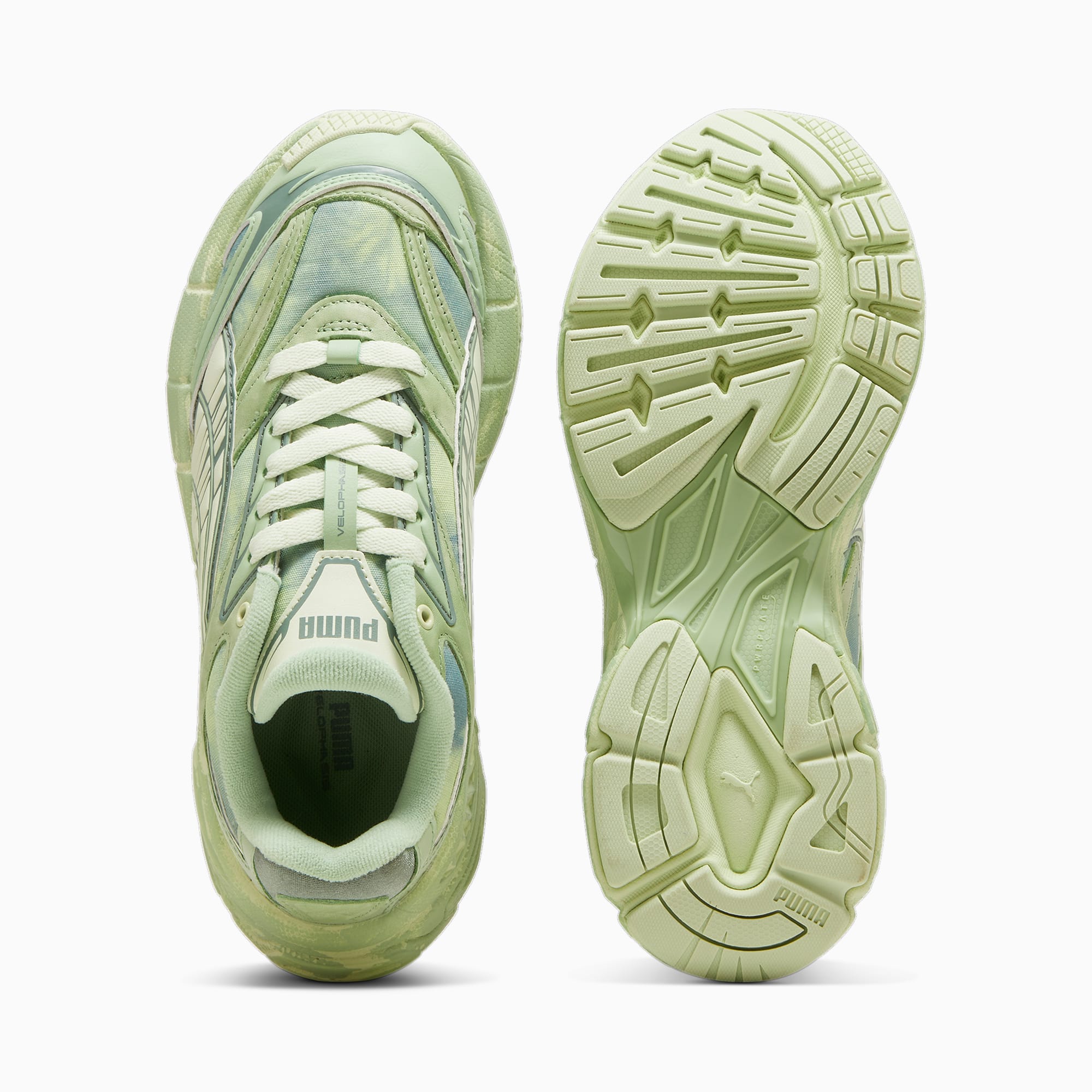 PUMA Velophasis 'retreat Yourself' Women's Sneakers, Pure Green/Green Illusion, Size 35,5, Shoes