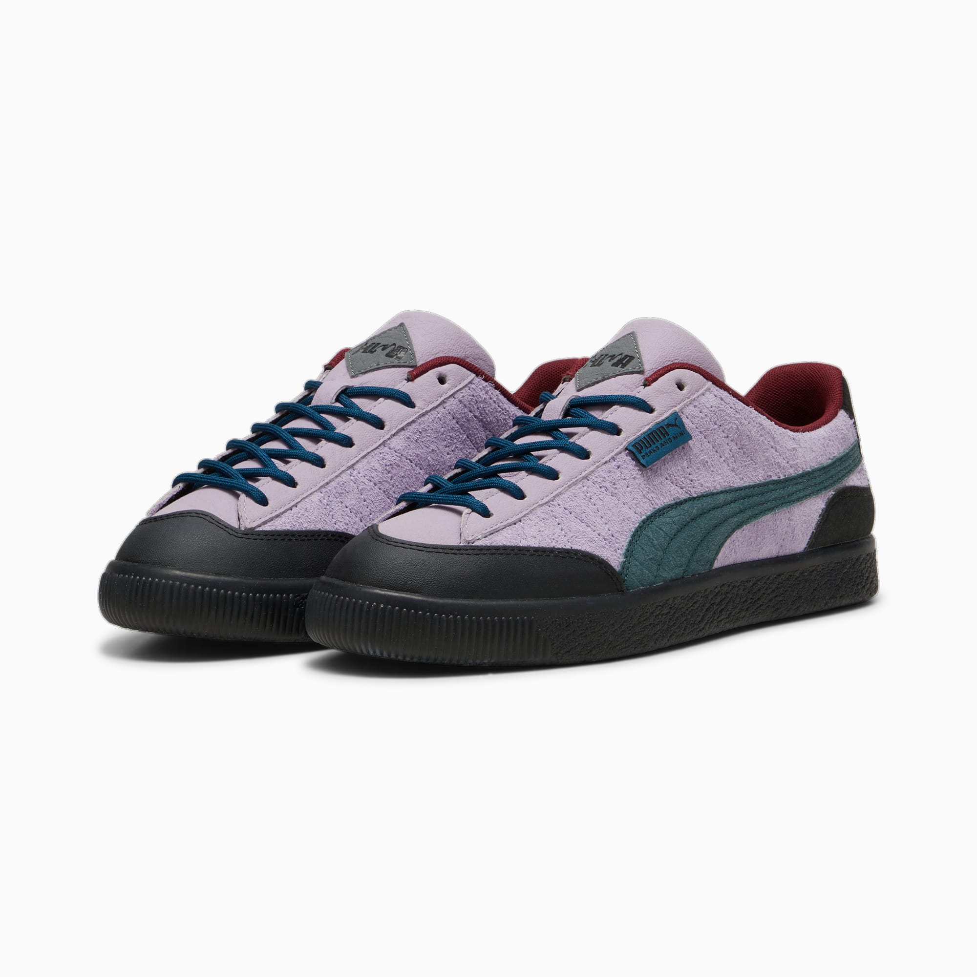 Women's PUMA X Perks And Mini Clyde Sneakers, Lavender Shock/Ocean Tropic, Size 35,5, Shoes