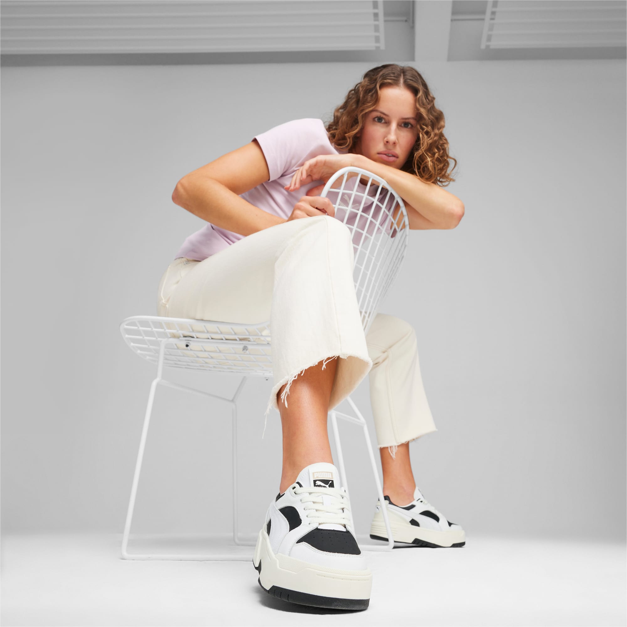 PUMA Ca. Flyz Prm Women's Sneakers, Black/Warm White, Size 35,5, Shoes