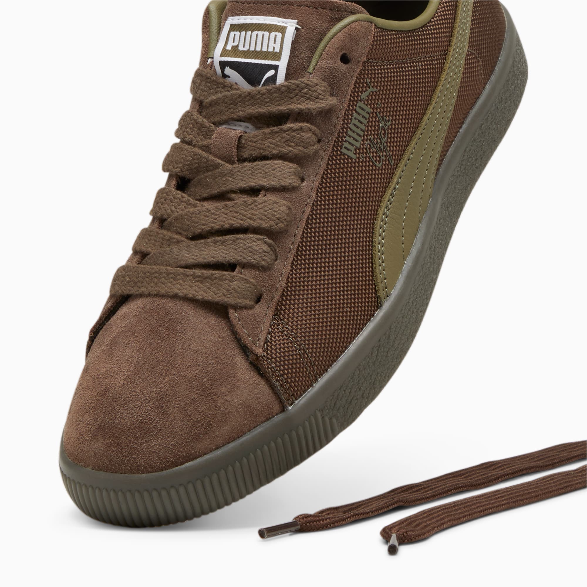 Puma Clyde Soph - Brown, Brown