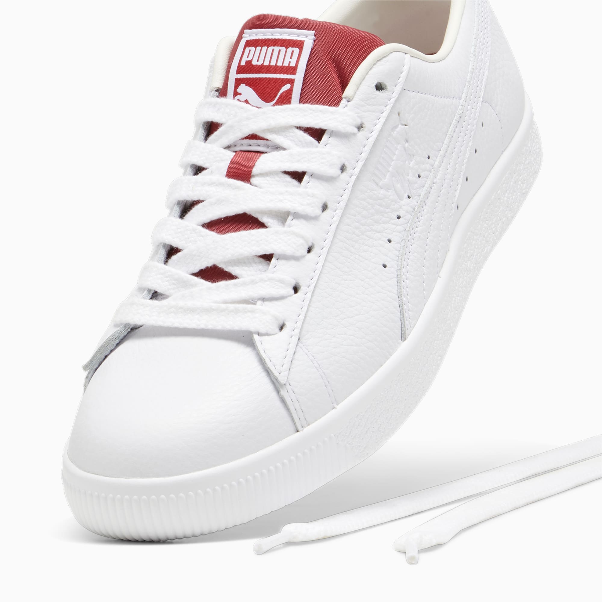 PUMA Clyde Varsity II sneakers, Wit/Rood