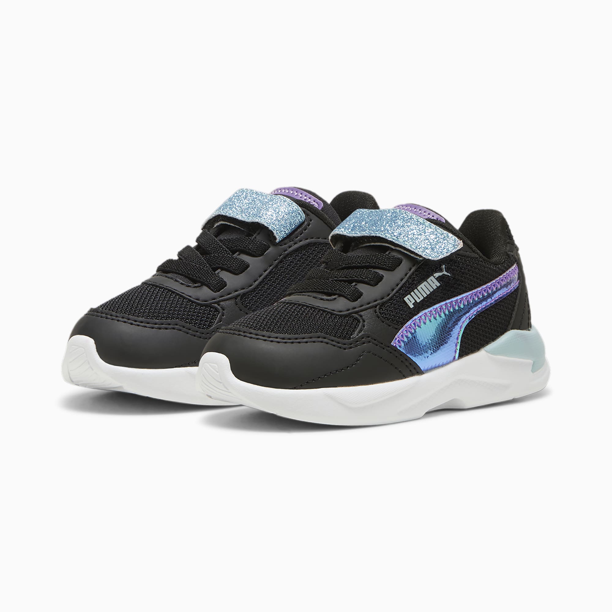 PUMA X-Ray Speedlite Deep Dive Toddlers' Sneakers, Black/Ultraviolet/Turquoise Surf, Size 19, Shoes