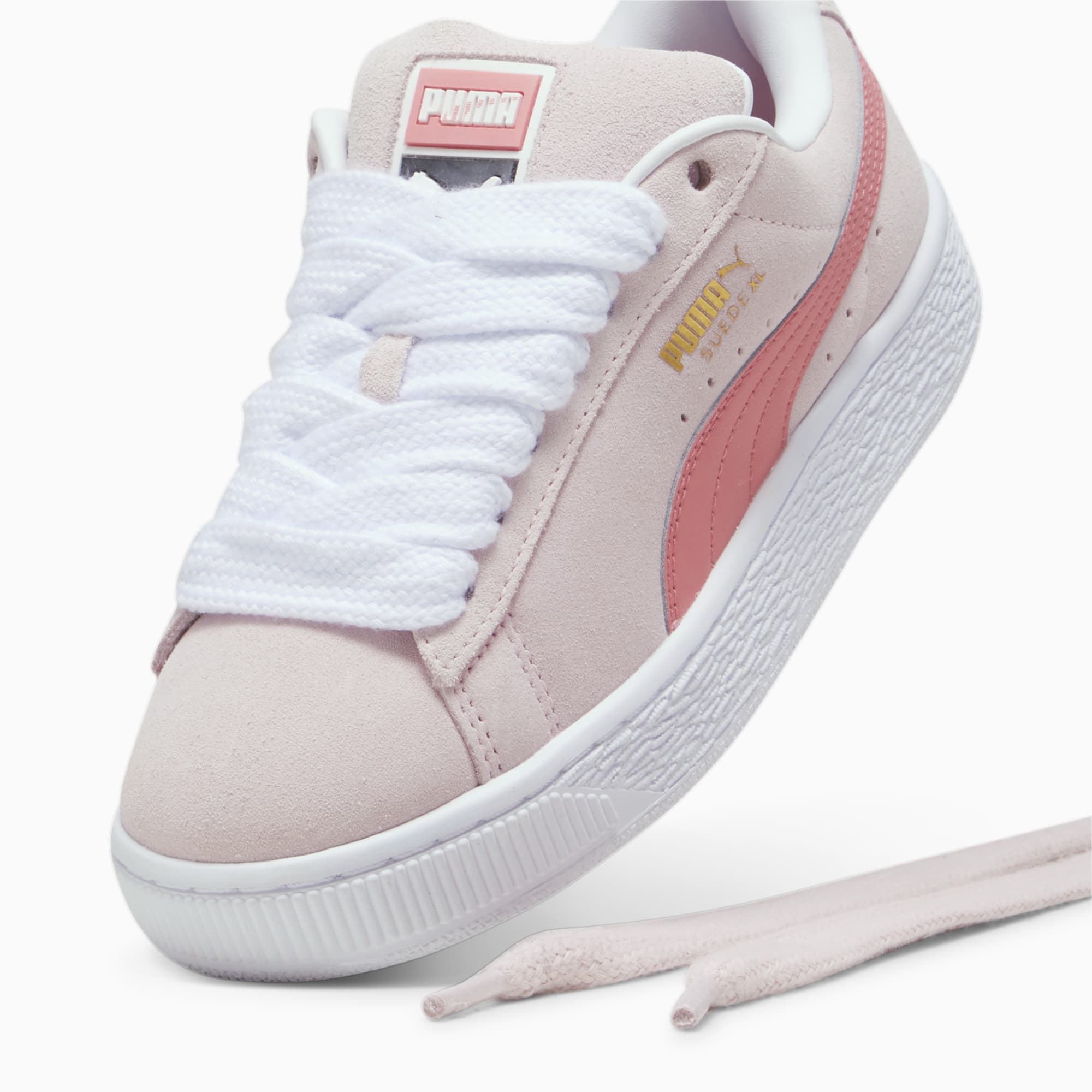 PUMA Suede XL Sneakers Teenager Schuhe, Weiß, Größe: 35.5, Schuhe