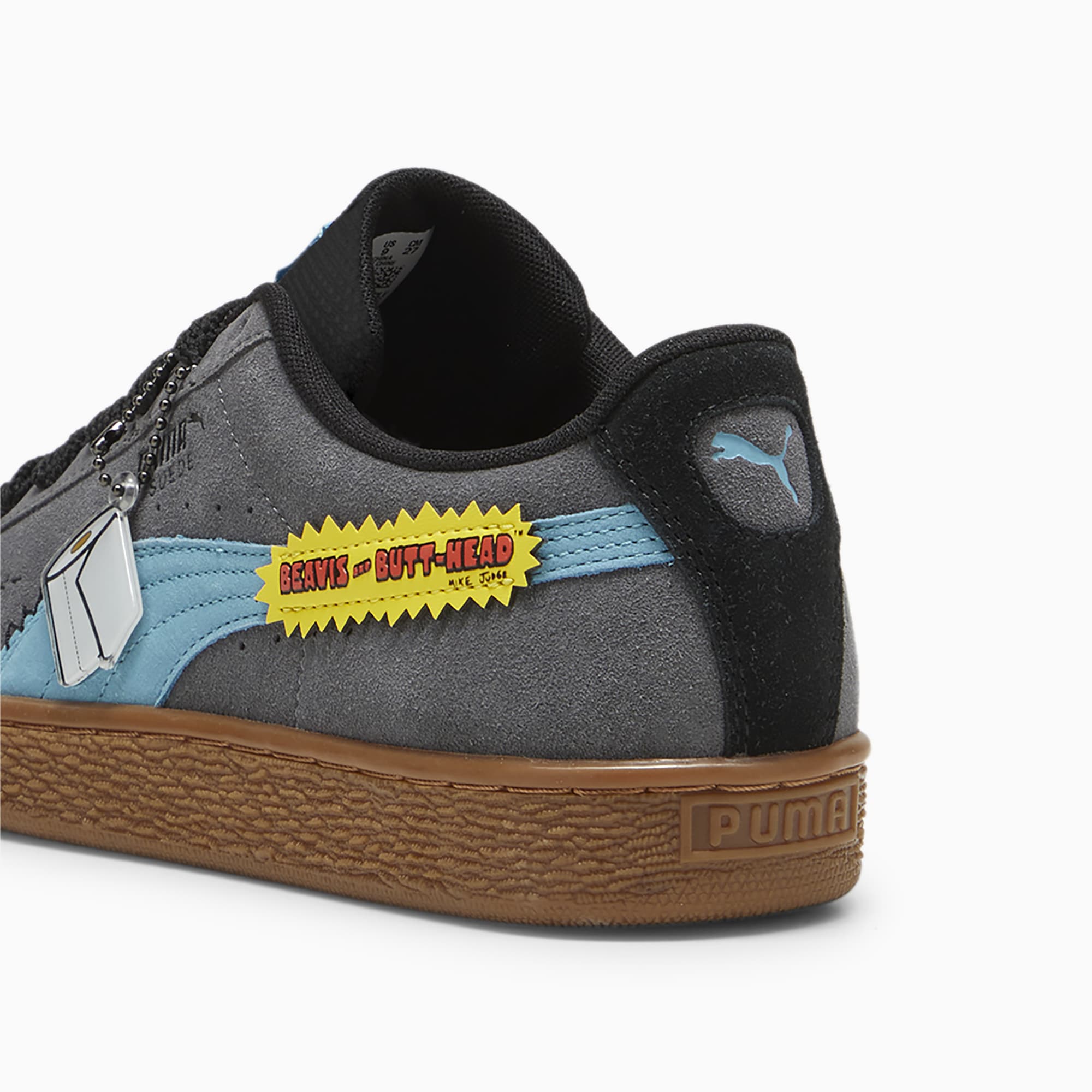 Chaussure Sneakers Suede PUMA X BEAVIS AND BUTTHEAD Pour Homme, Gris/Rouge