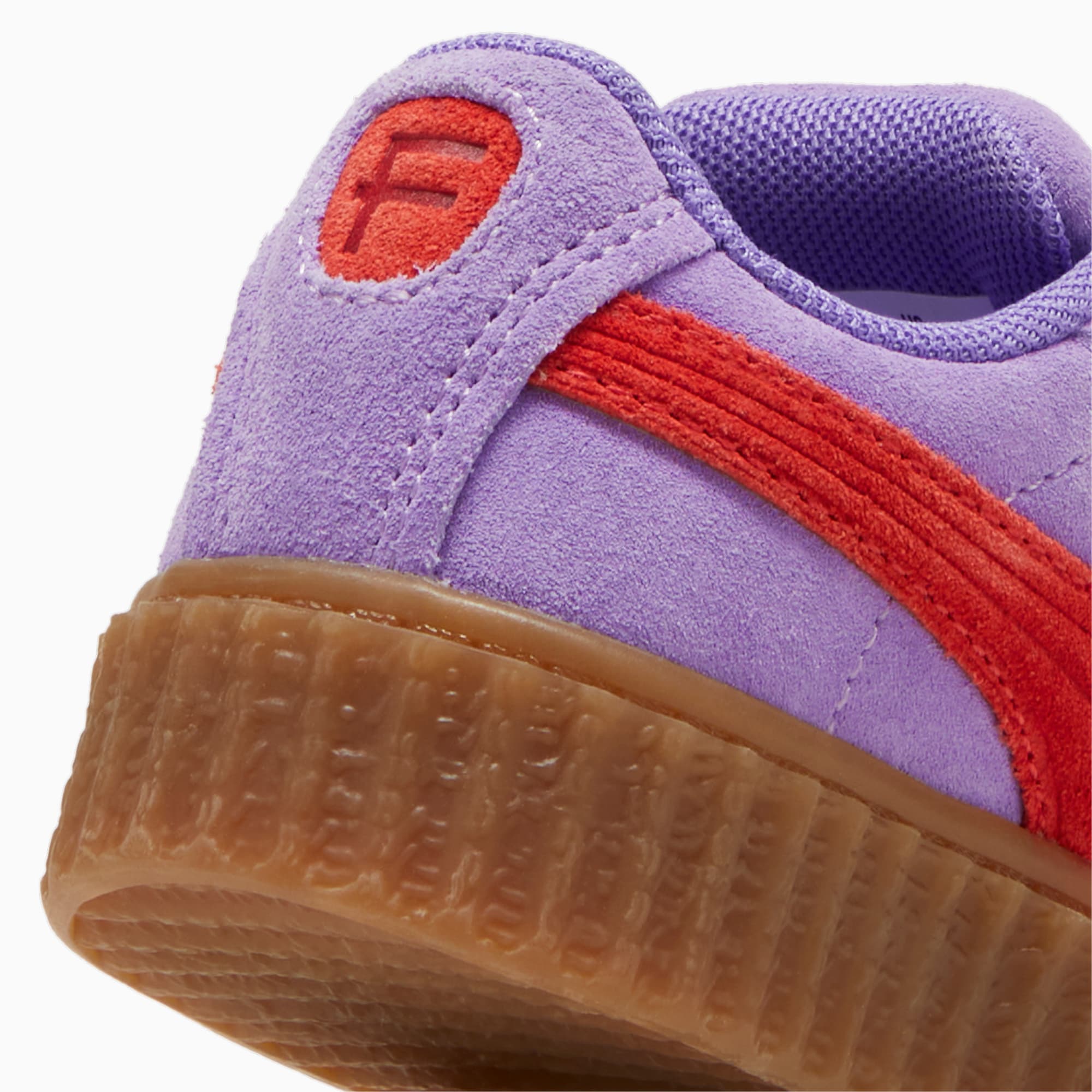 Fenty X PUMA Creeper Phatty Unisex Toddler Sneakers, Lavender Alert/Burnt Red/Gum, Size 19, Accessories