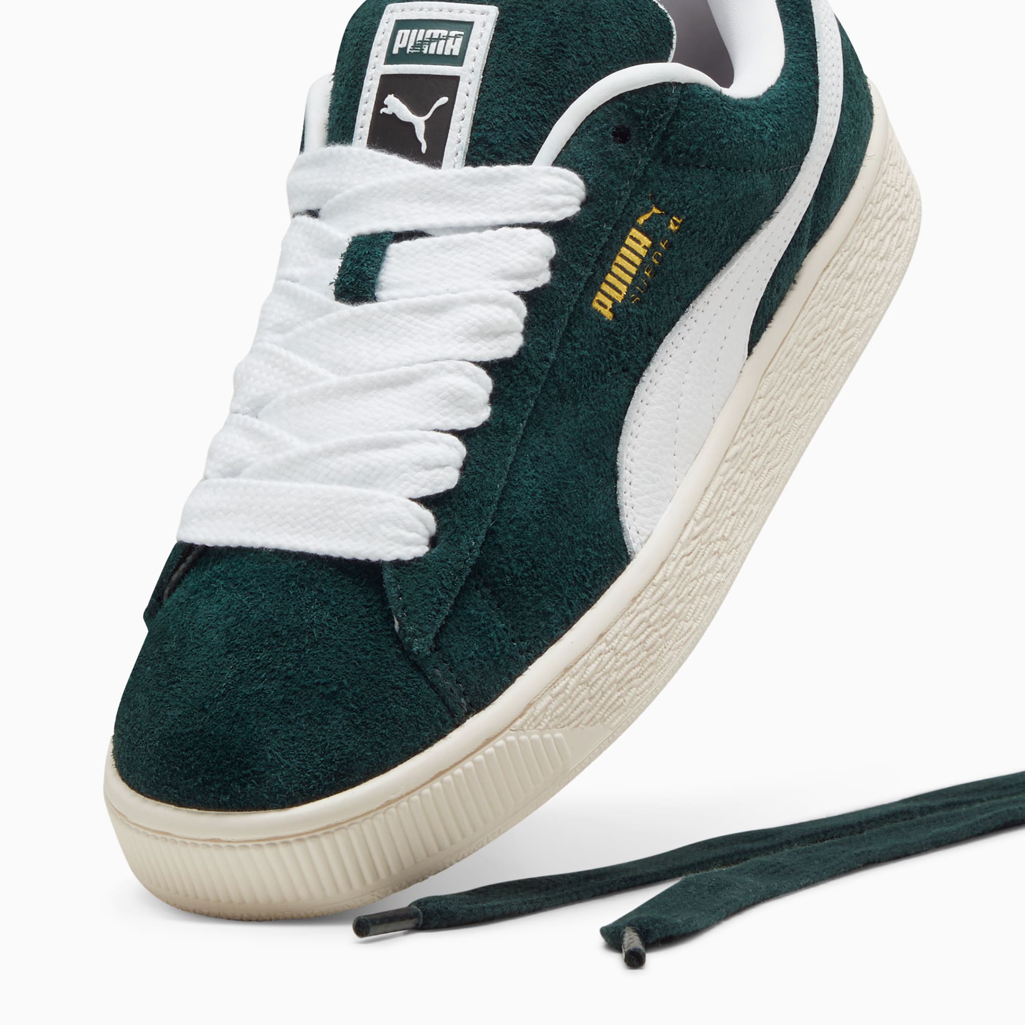 Puma Suede XL Hairy Dames - Green, Green