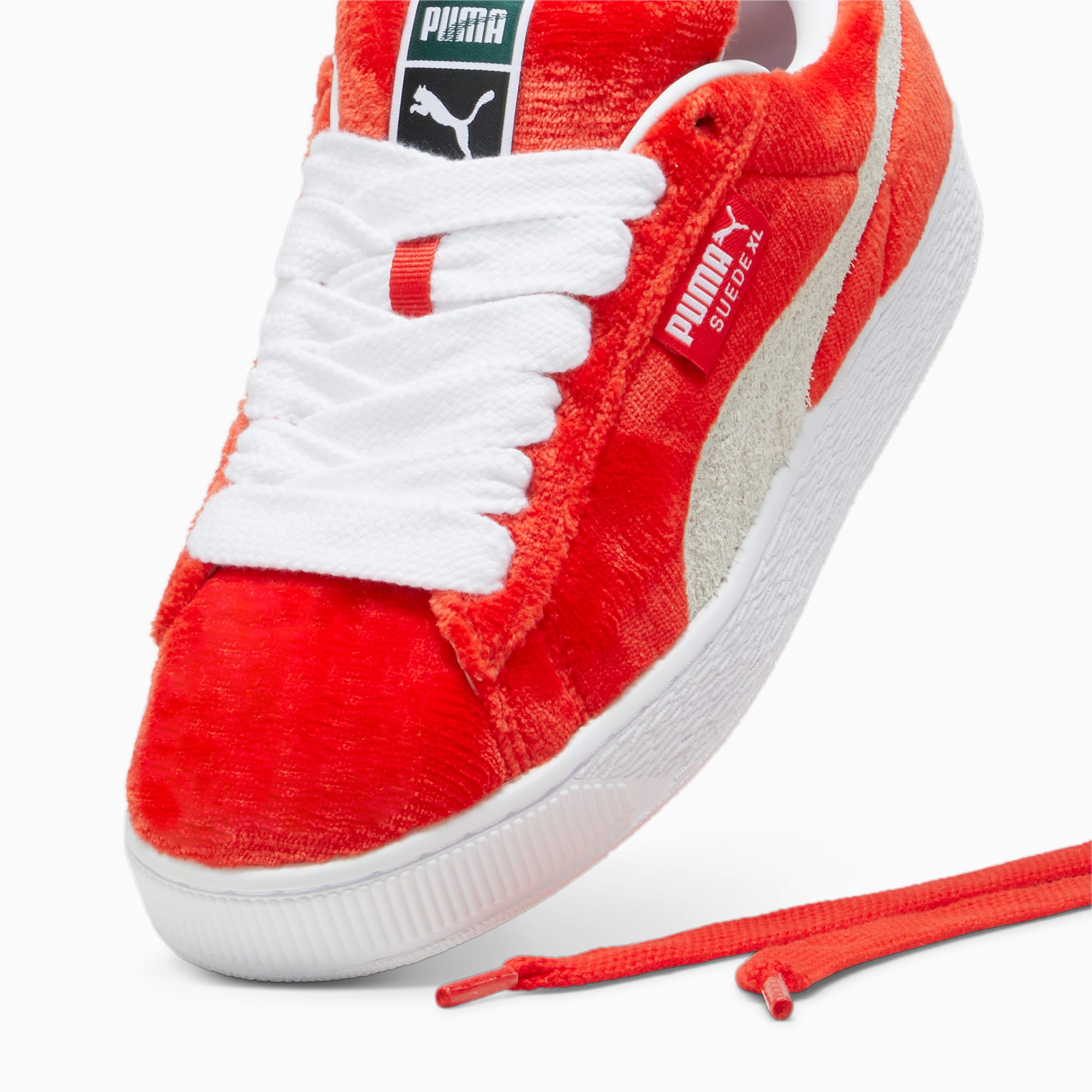 PUMA Suede XL pluche sneakers, Wit