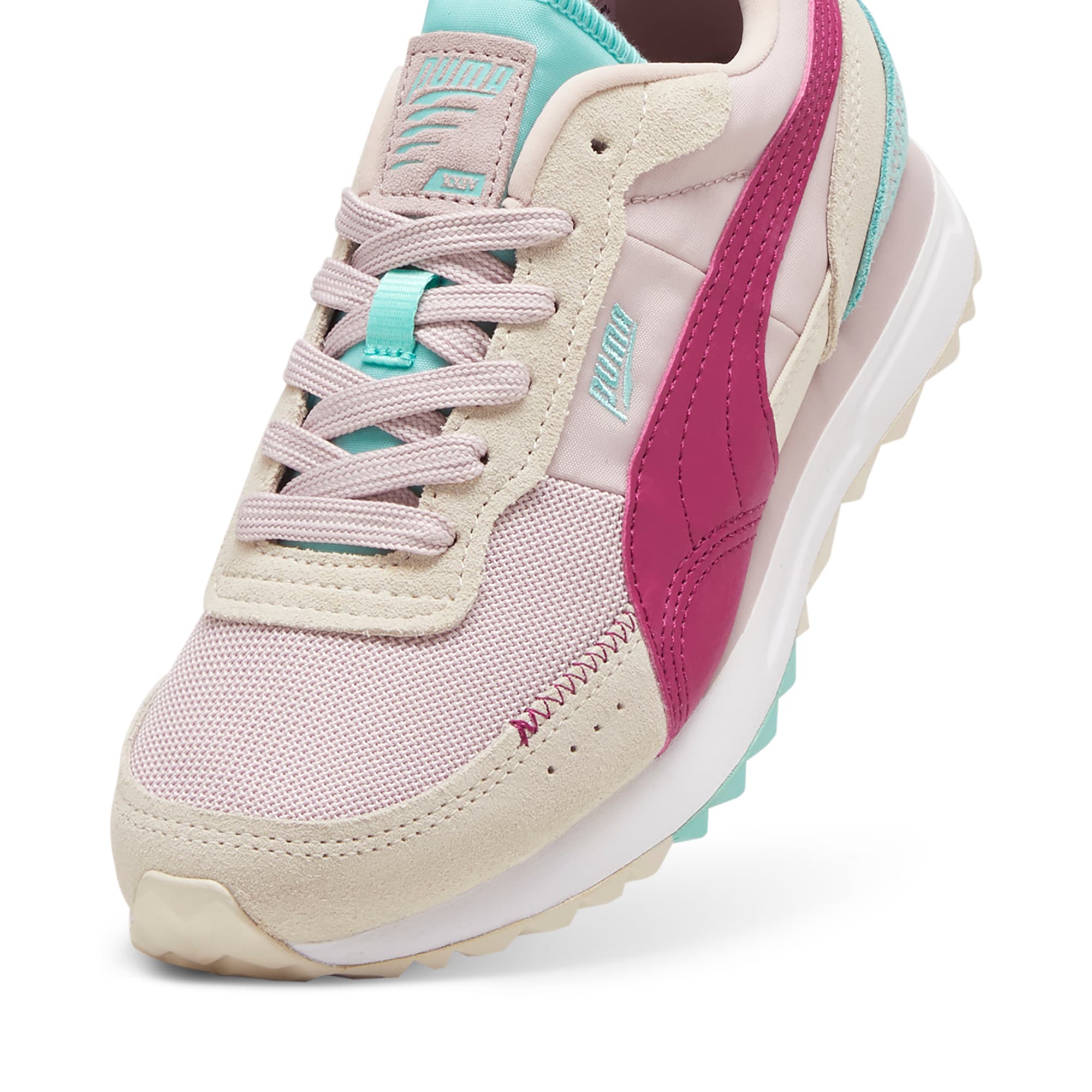 PUMA Road Rider sneakers van suÃ¨de, Mauve Mist-Magenta Gleam