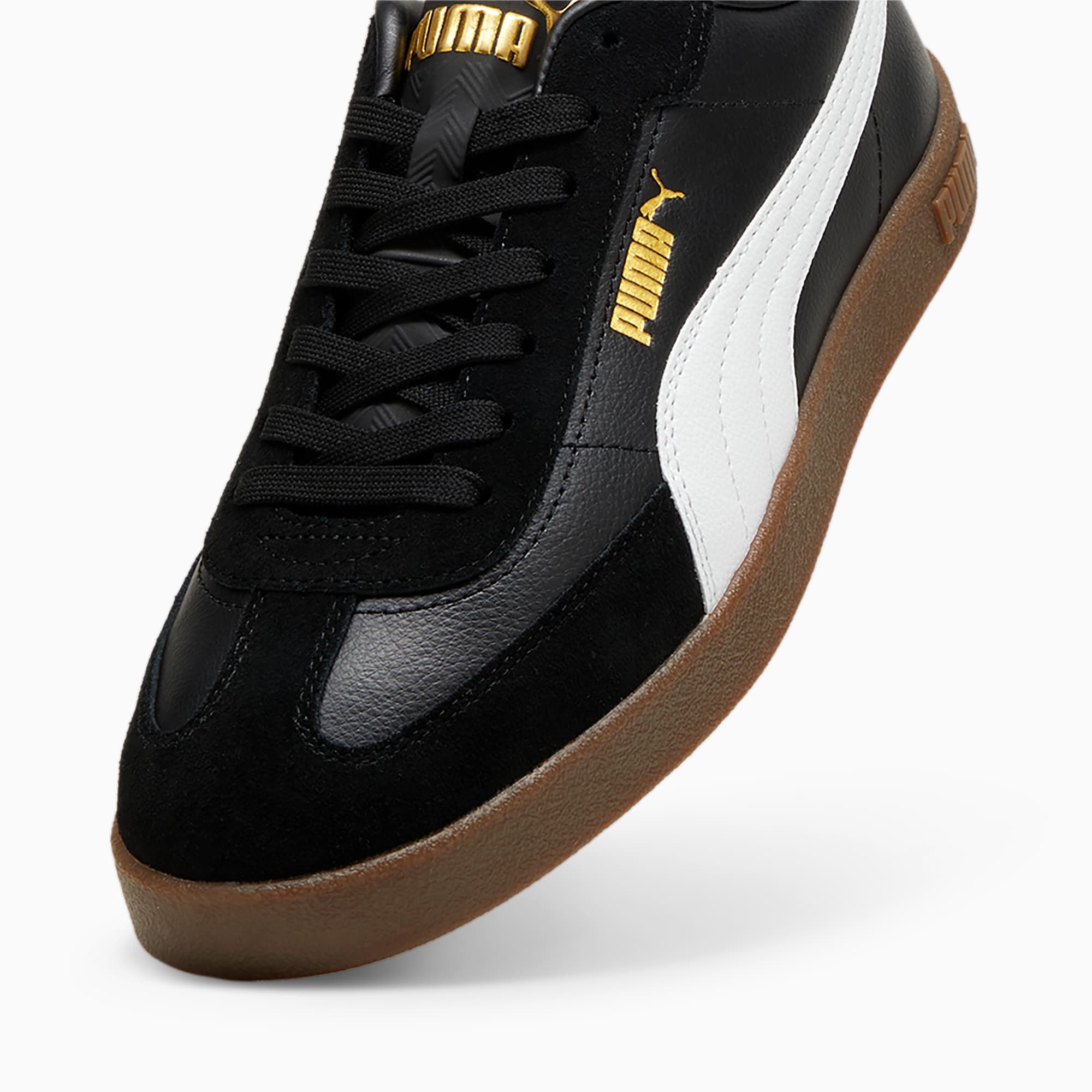 PUMA Puma Club II Era Unisex Sneakers - PUMA Black-PUMA White-PUMA Gold - Maat 36