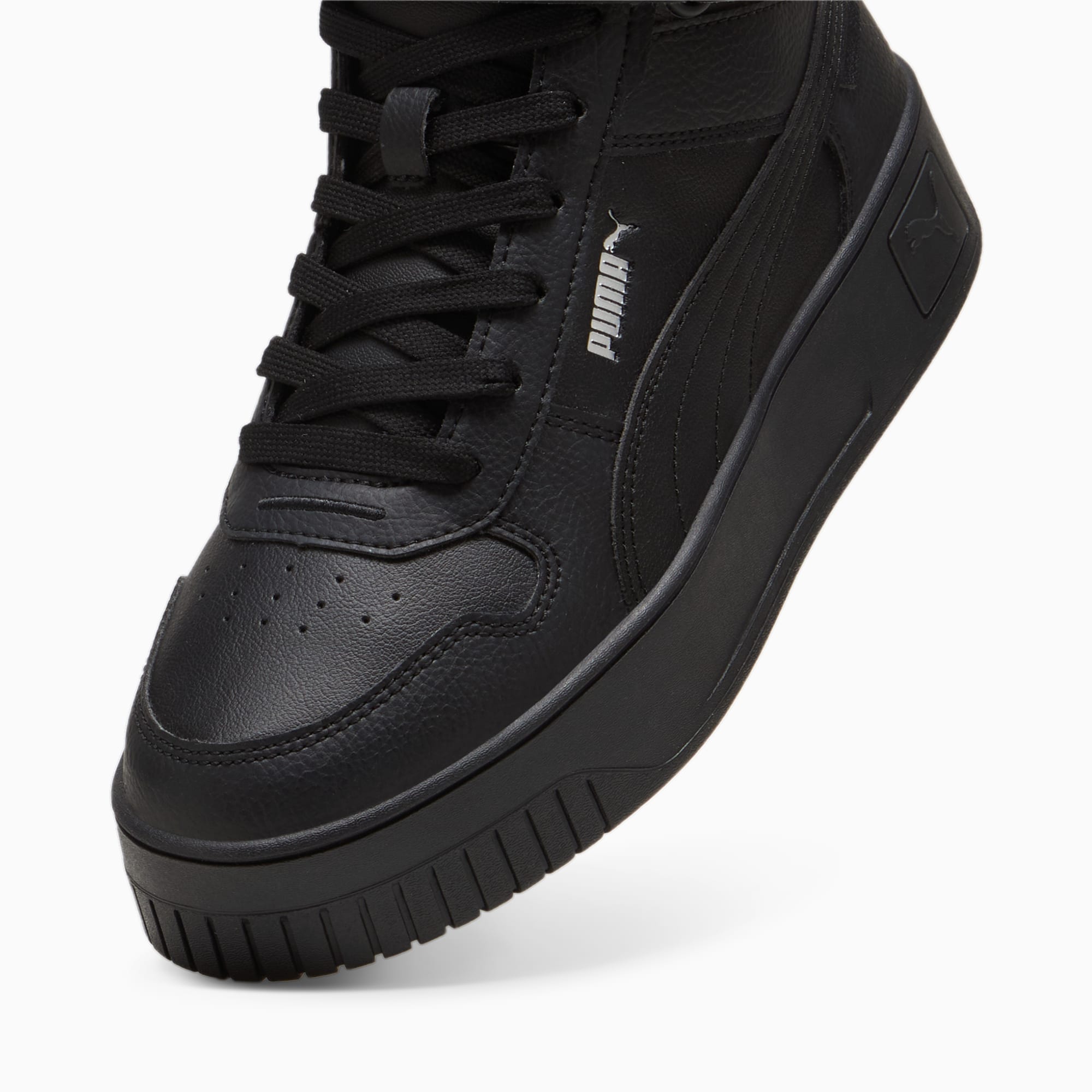 PUMA Carina Street Mid WTR sneakers voor Dames, Zilver/Zwart