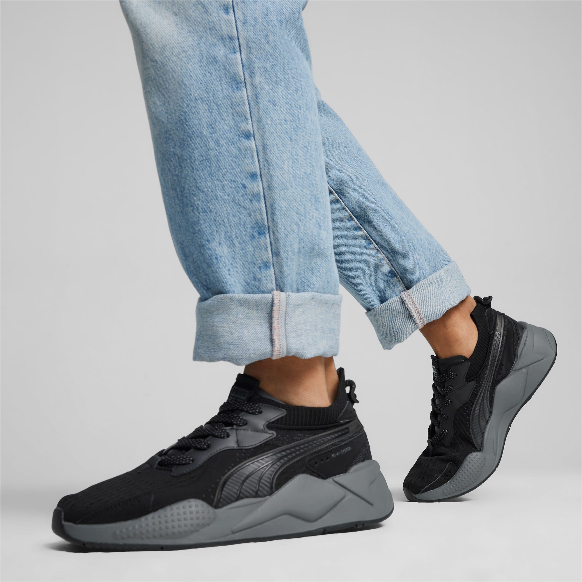 Women's PUMA Rs-Xk Remix Sneakers, Black/Flat Dark Grey, Size 35,5, Shoes