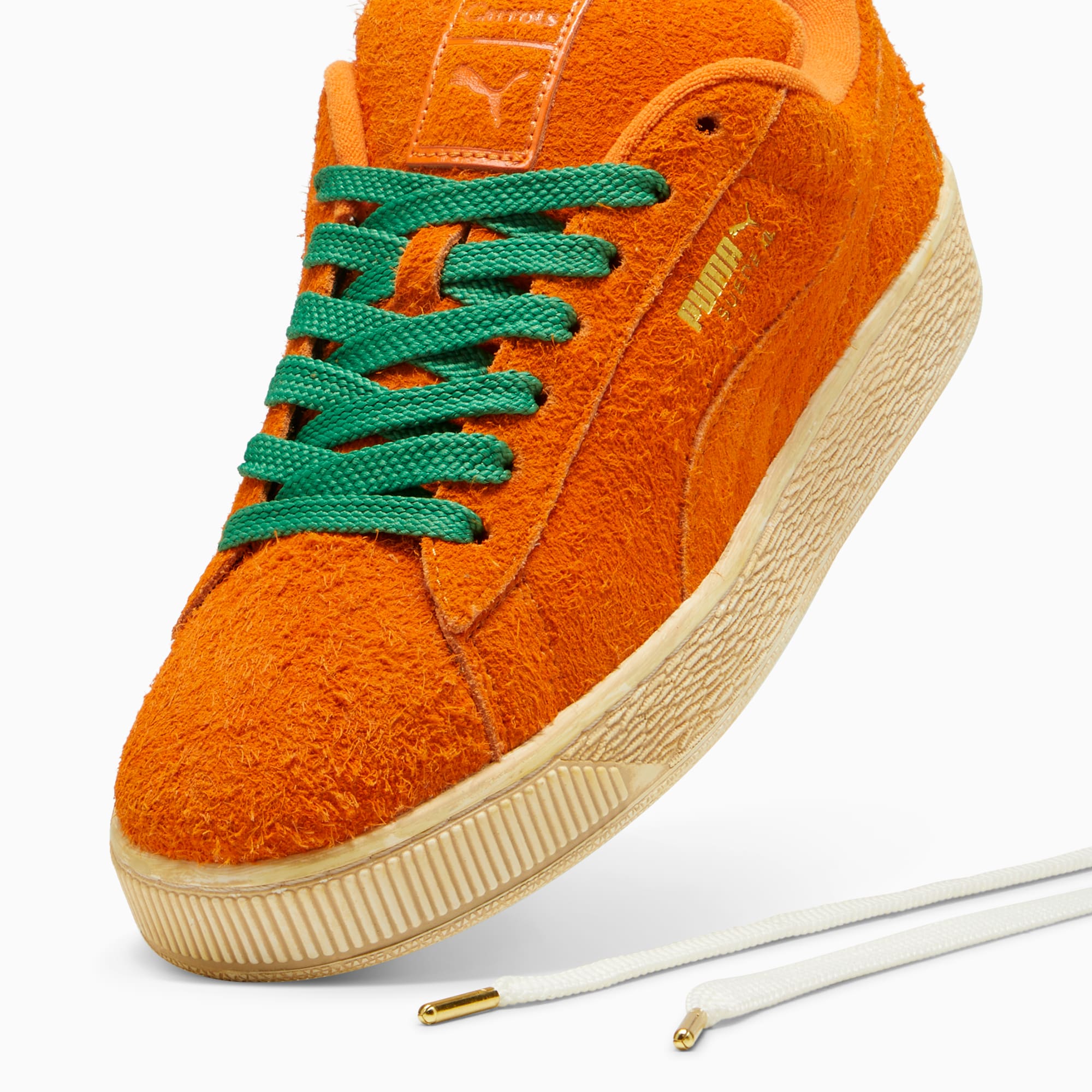 PUMA SuÃ¨de XL CARROTS sneakers, Wit/Oranje