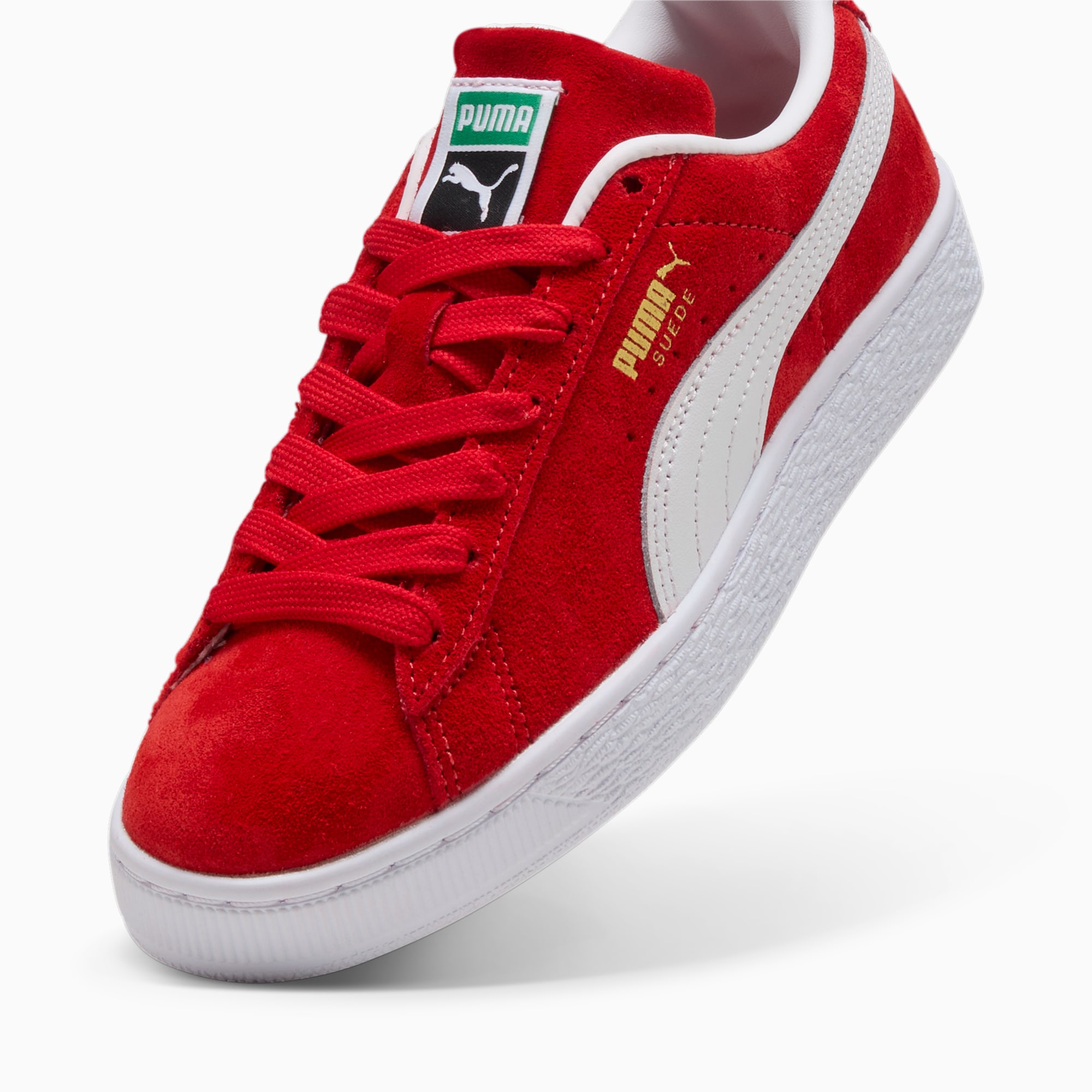 PUMA SuÃ¨de Classic sneakers, Rood/Wit