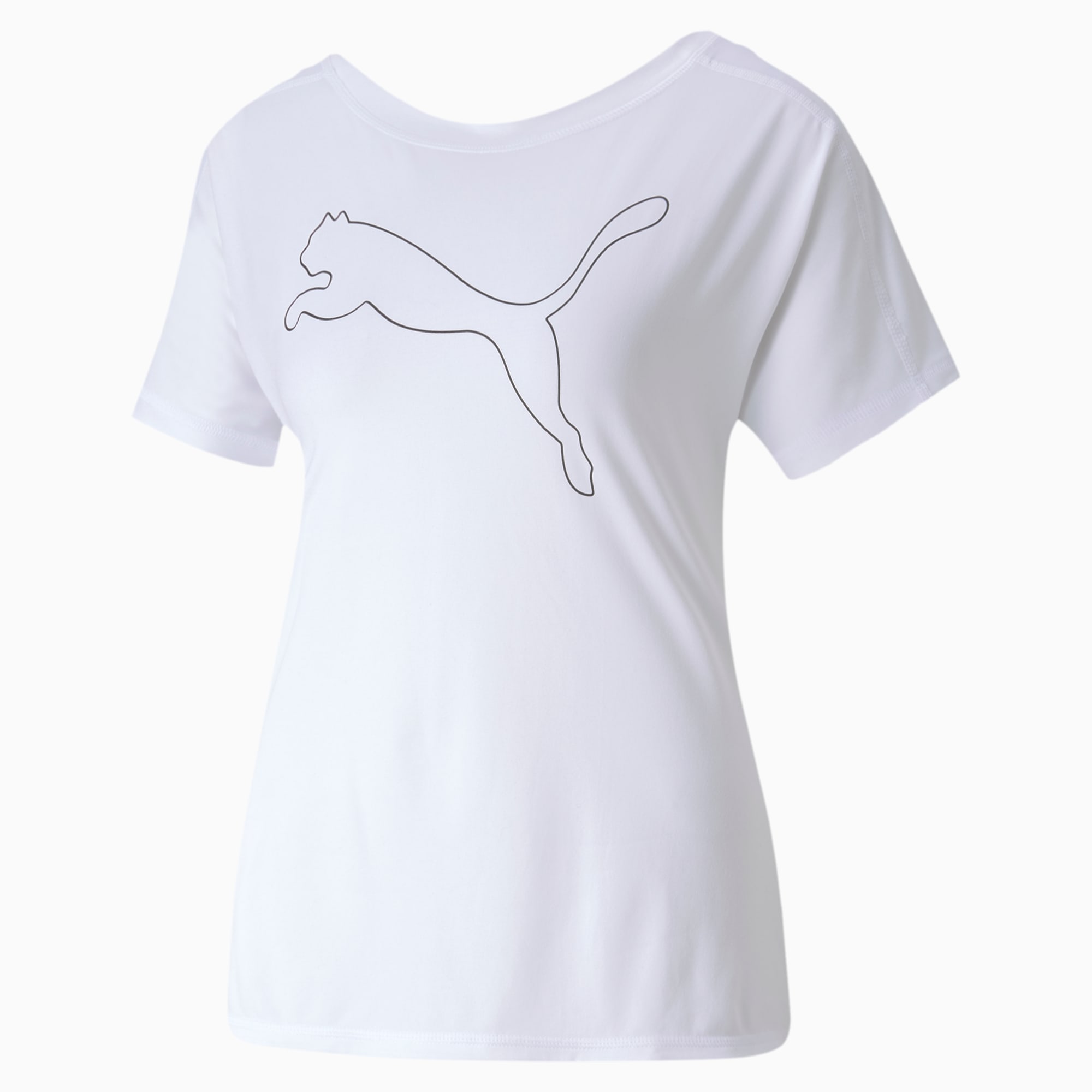 PUMA T-Shirt Favourite Jersey Cat Training pour Femme, Blanc, Taille S, Vêtements