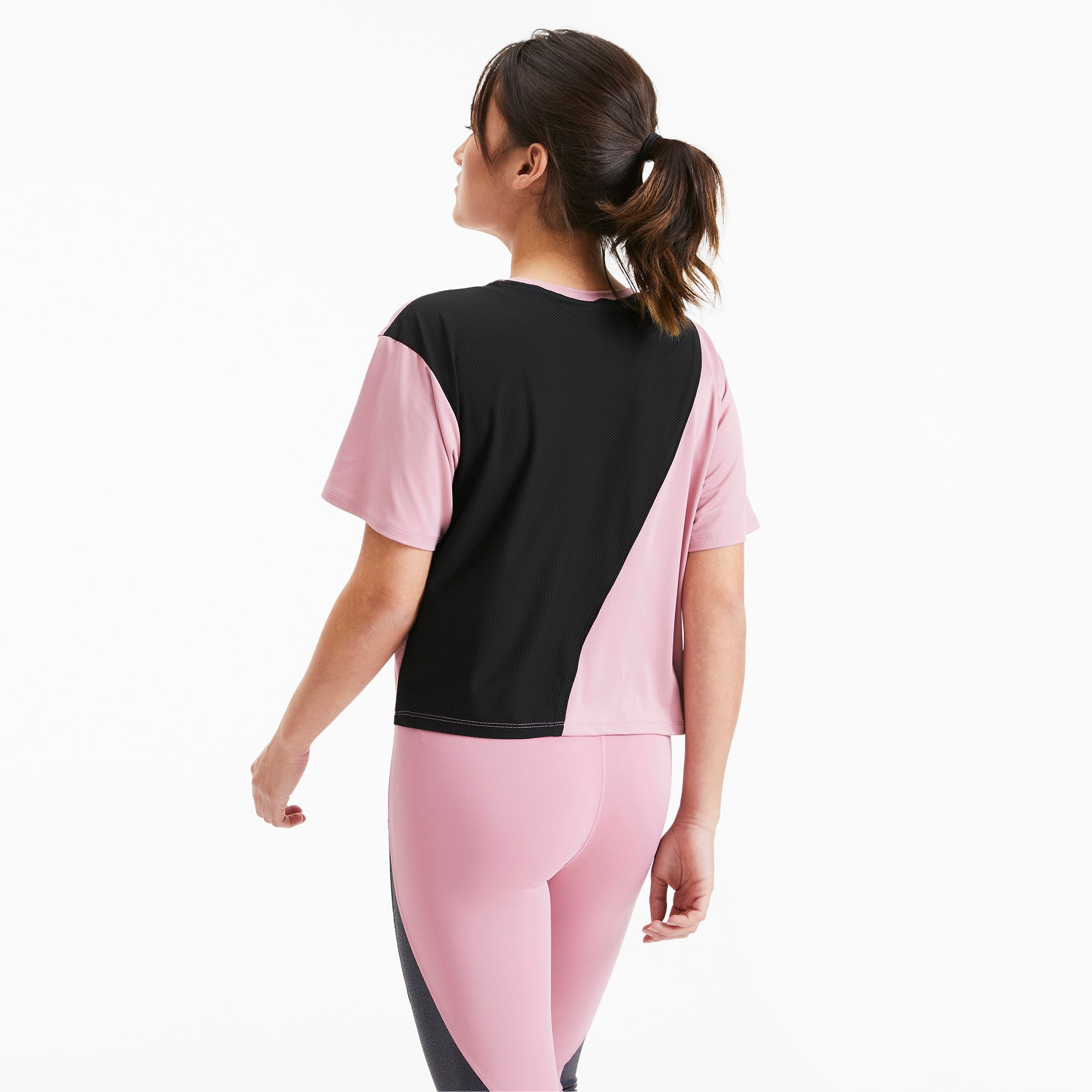 PUMA T-Shirt Pearl Training pour Femme, Noir, Taille L, Vêtements