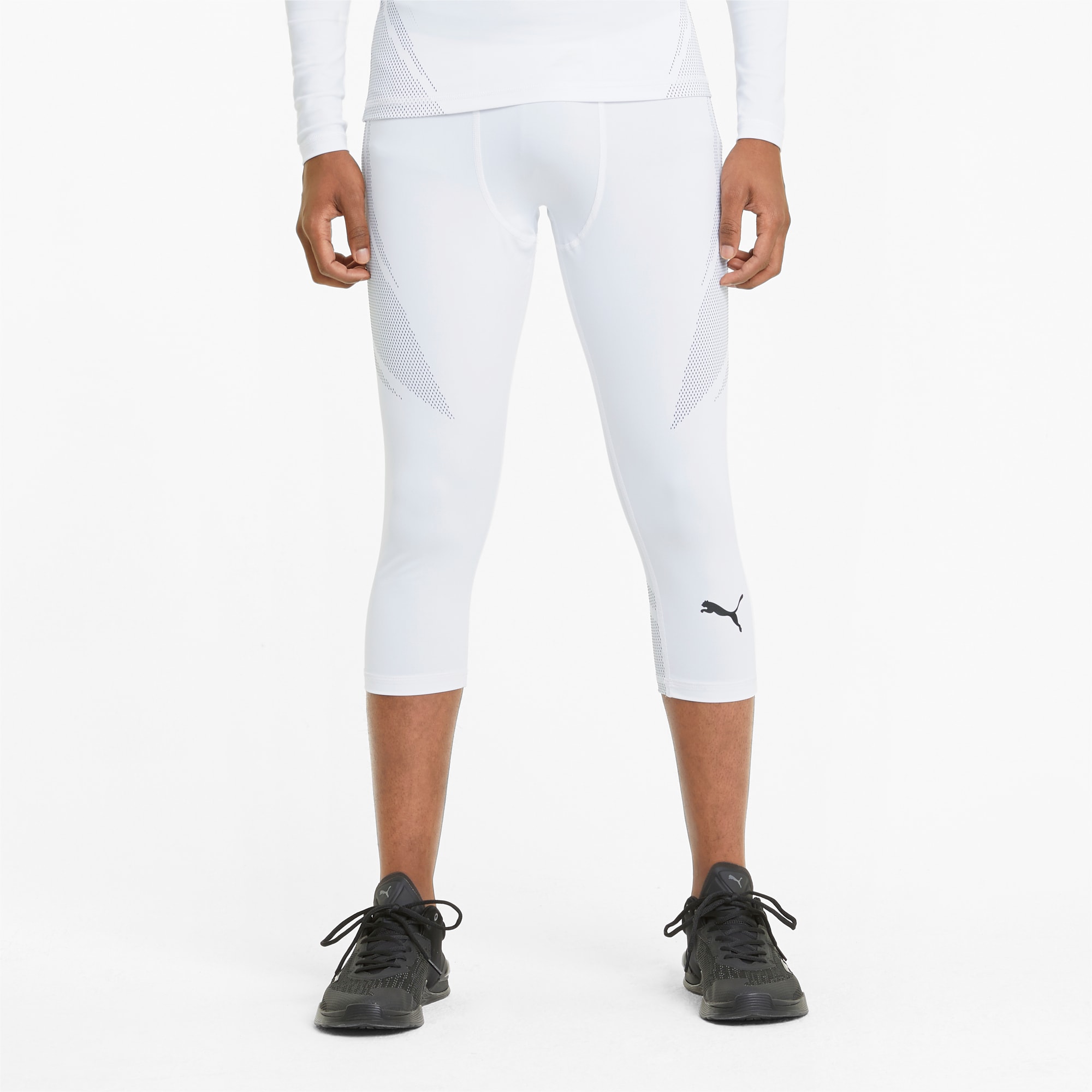 PUMA Legging de sport 3/4 EXO-ADAPT homme, Blanc, Taille S, Vêtements