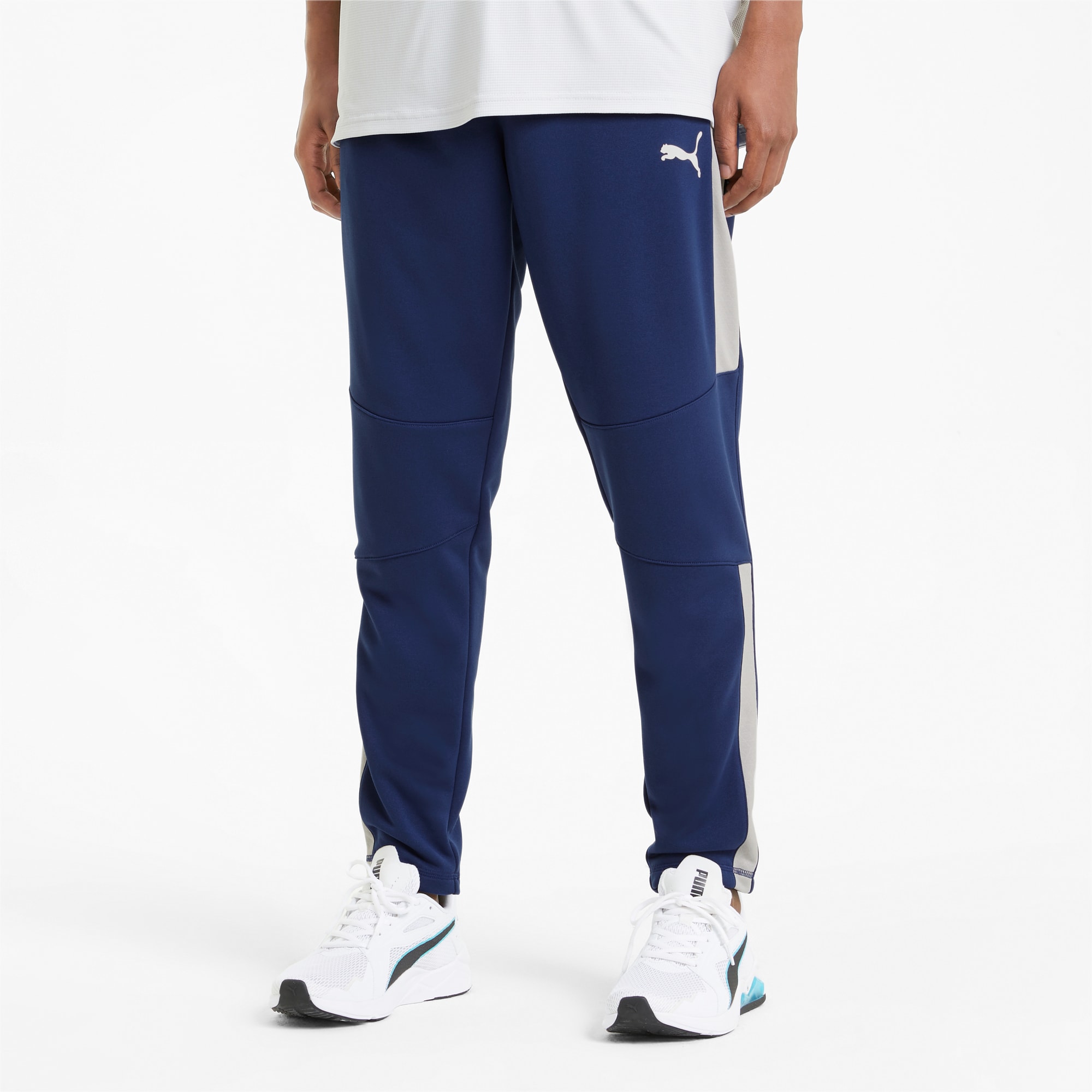 PUMA Pantalon de sport Activate homme, Bleu/Gris, Taille S, Vêtements