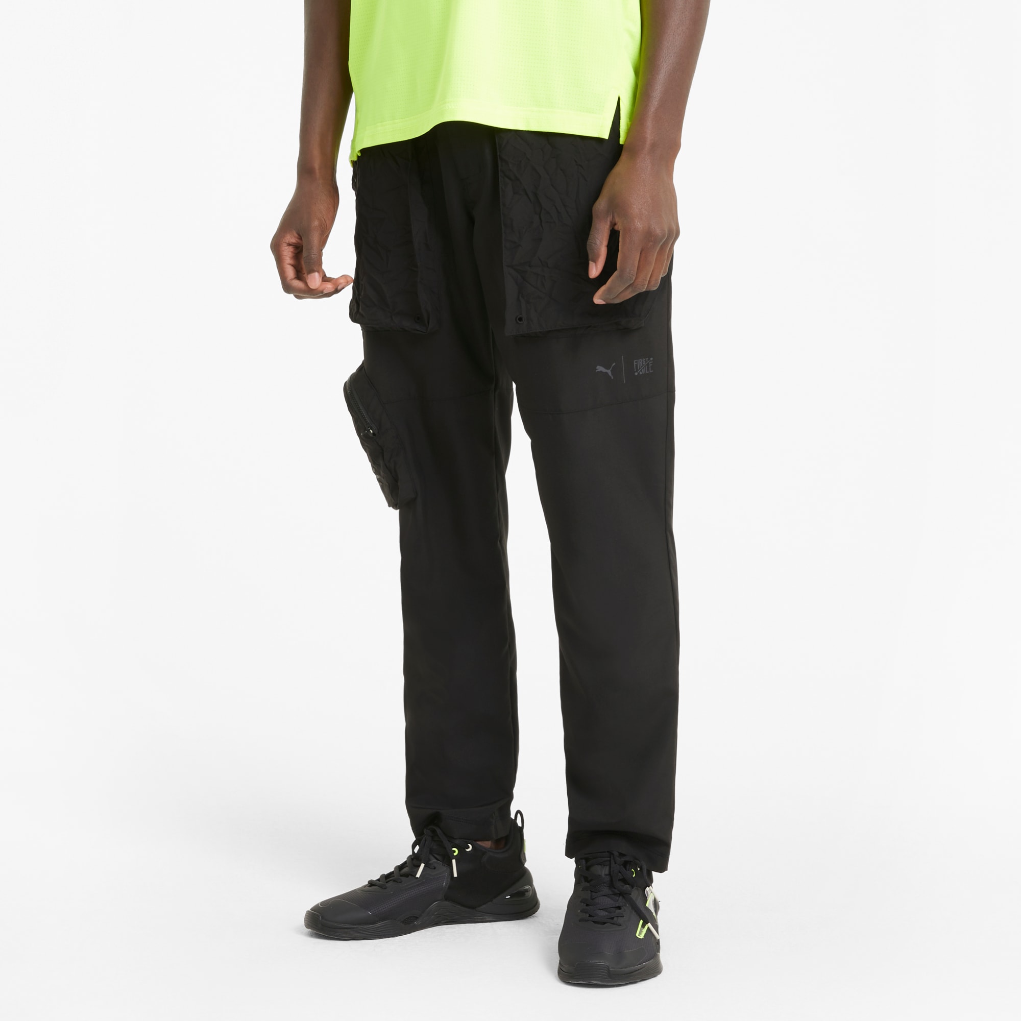 Pantalon de sport tissé PUMA x FIRST MILE homme, Noir, Taille L, Vêtements