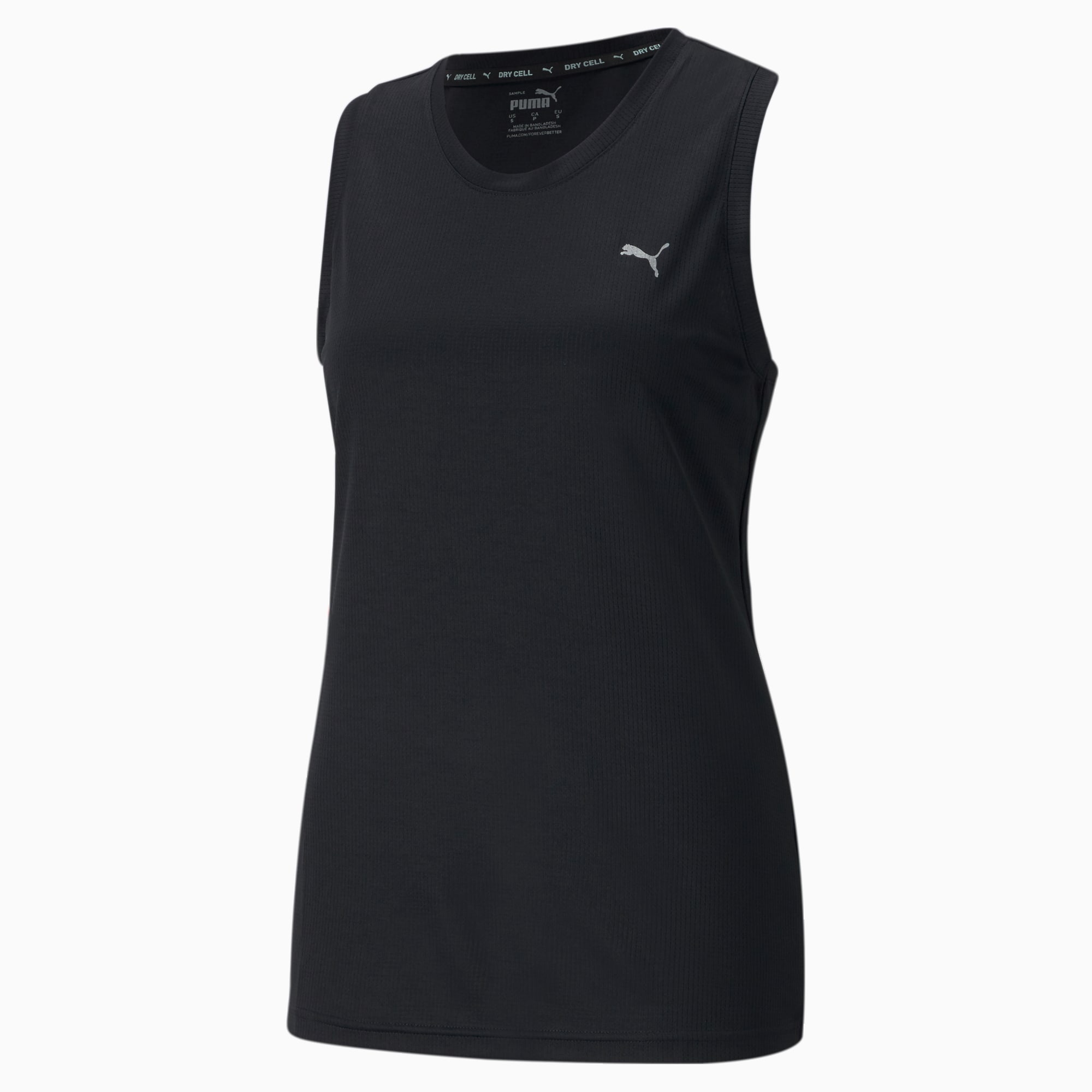 PUMA Performance Women's Training Tank Top Shirt, Black, Size L, Clothing