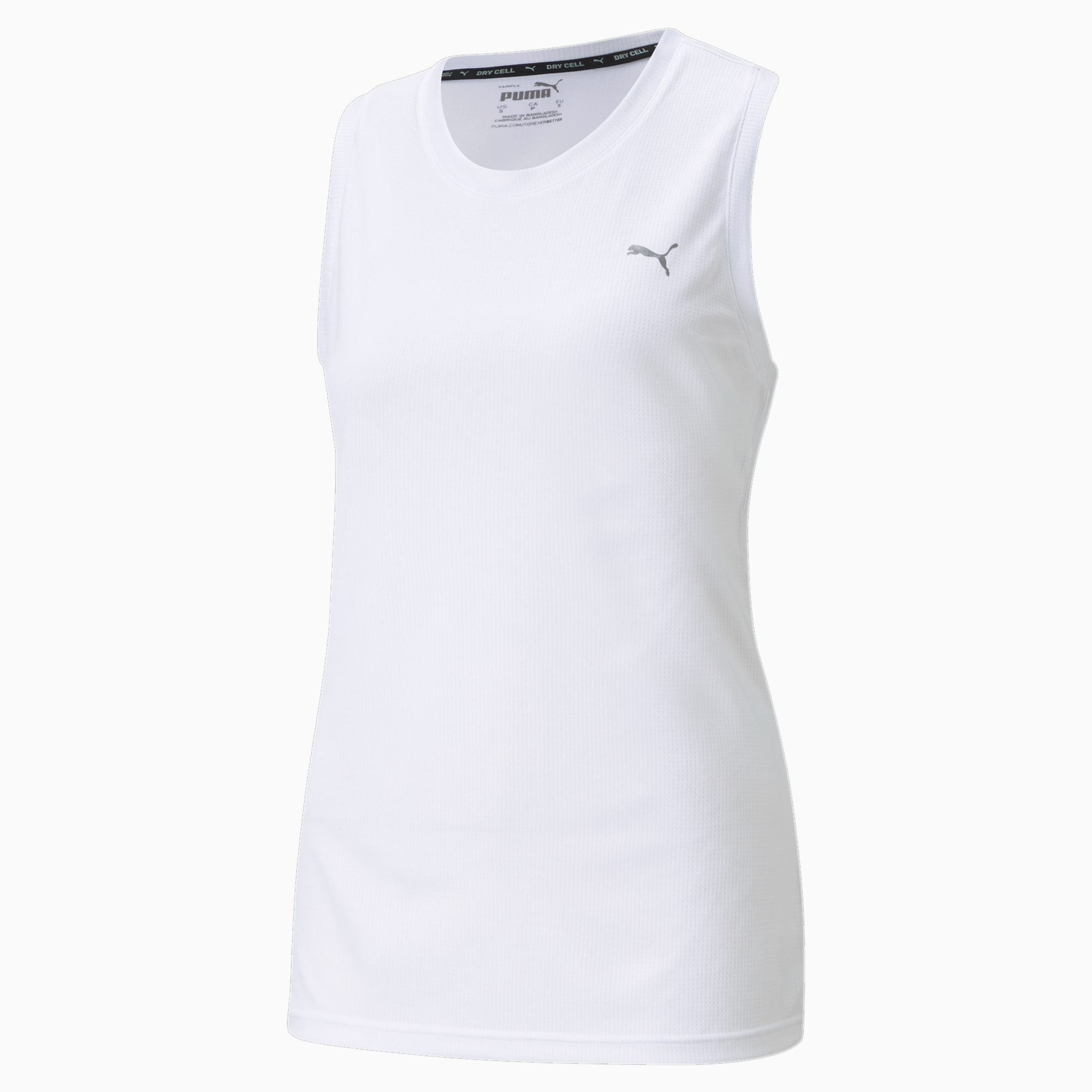 PUMA Performance Women's Training Tank Top Shirt, White, Size M, Clothing
