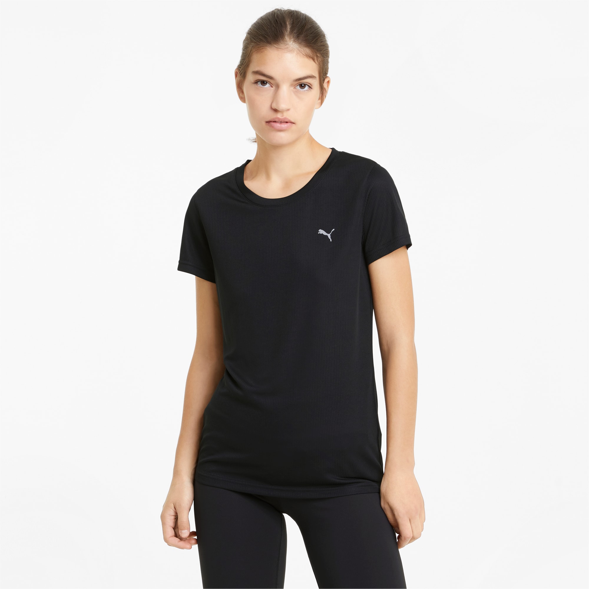PUMA Performance Women's Training T-Shirt, Black, Size M, Clothing