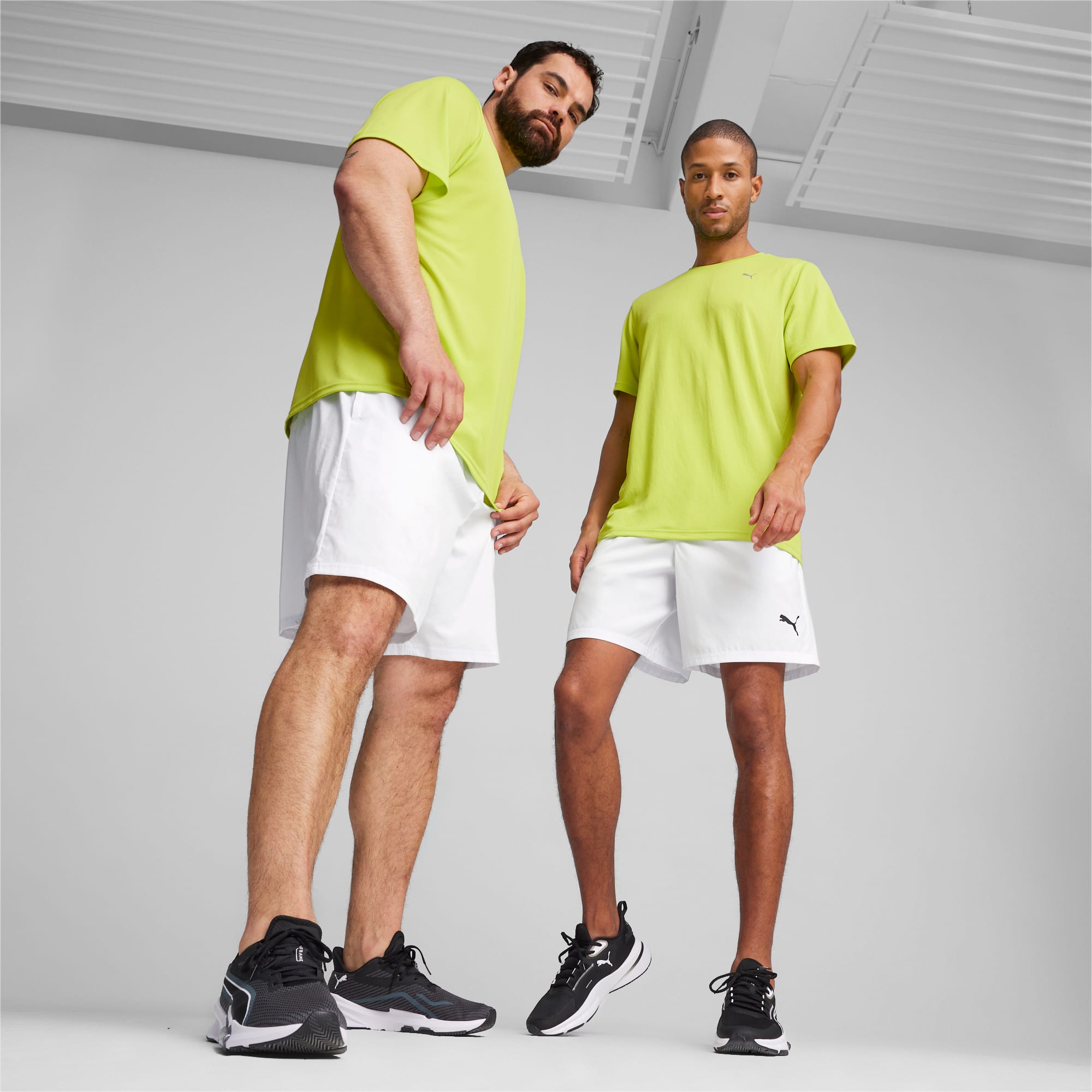 PUMA Performance Short Sleeve Men's Training T-Shirt, Lime Pow, Size L, Clothing