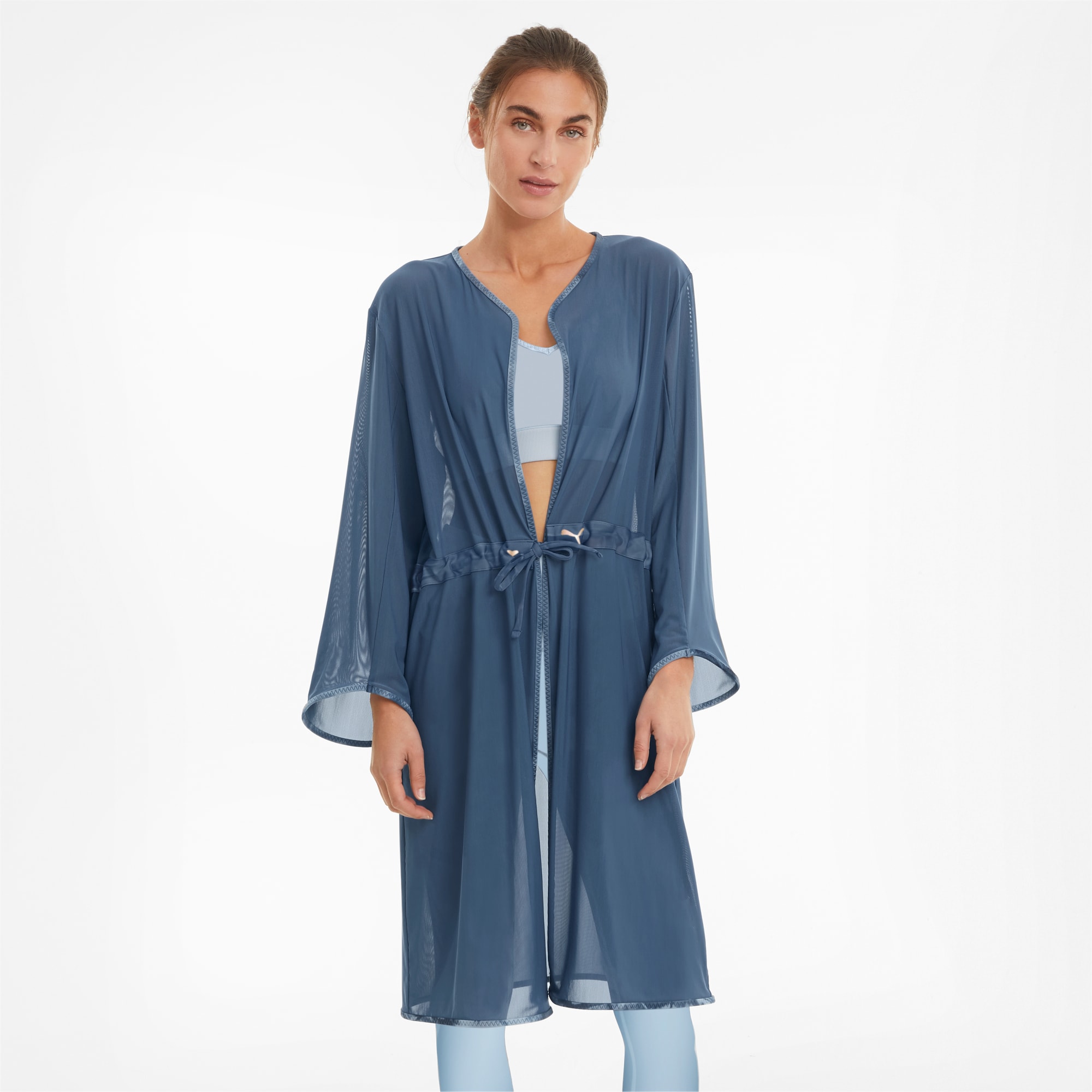 PUMA Veste de sport en power mesh Exhale femme, Bleu, Taille XL, Vêtements