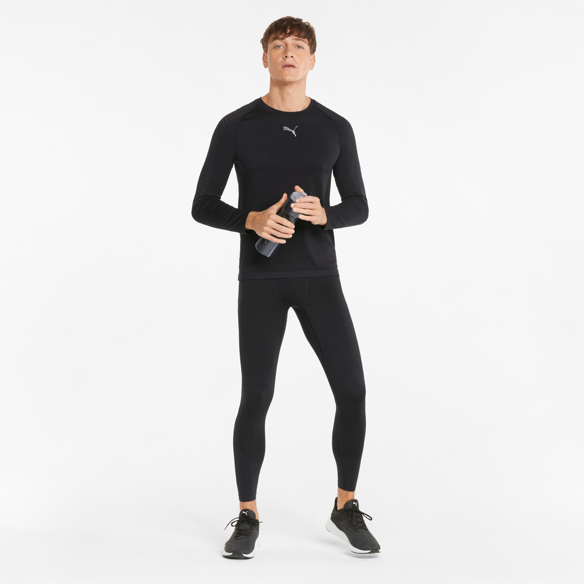 PUMA Formknit Seamless Long Men's Training Tights, Black, Size XL, Clothing