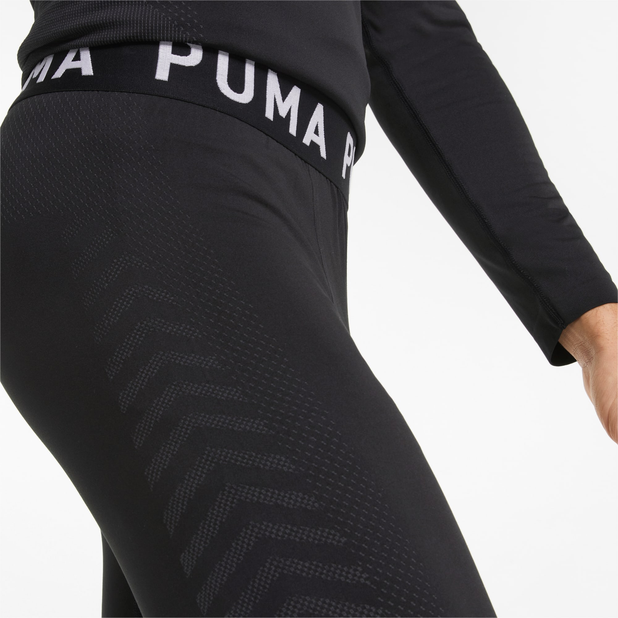 PUMA Formknit Seamless Long Men's Training Tights, Black, Size L, Clothing