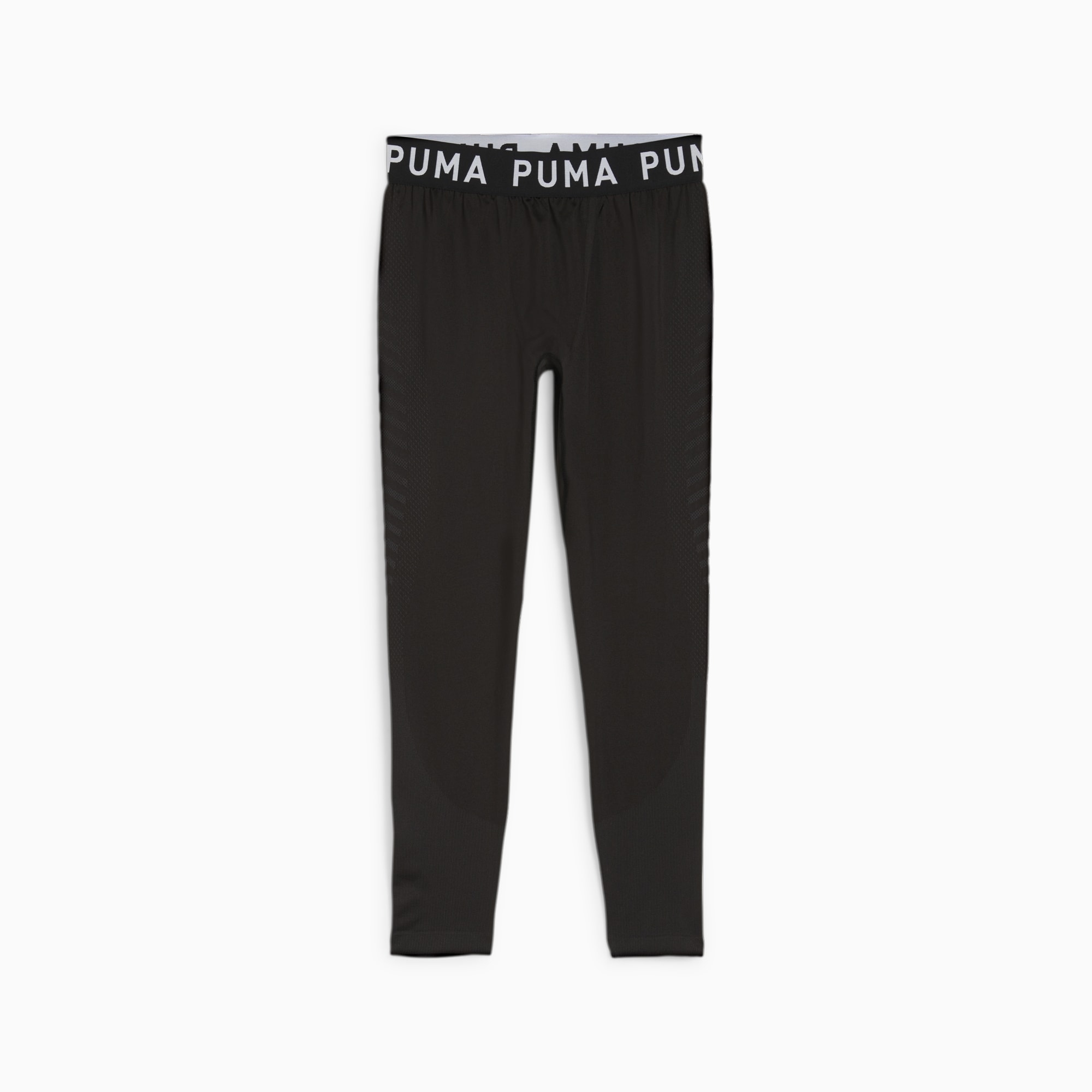 PUMA Pantalon De Course D’Entraînement FORMKNIT SEAMLESS Homme, Noir/Blanc/Logo Chat