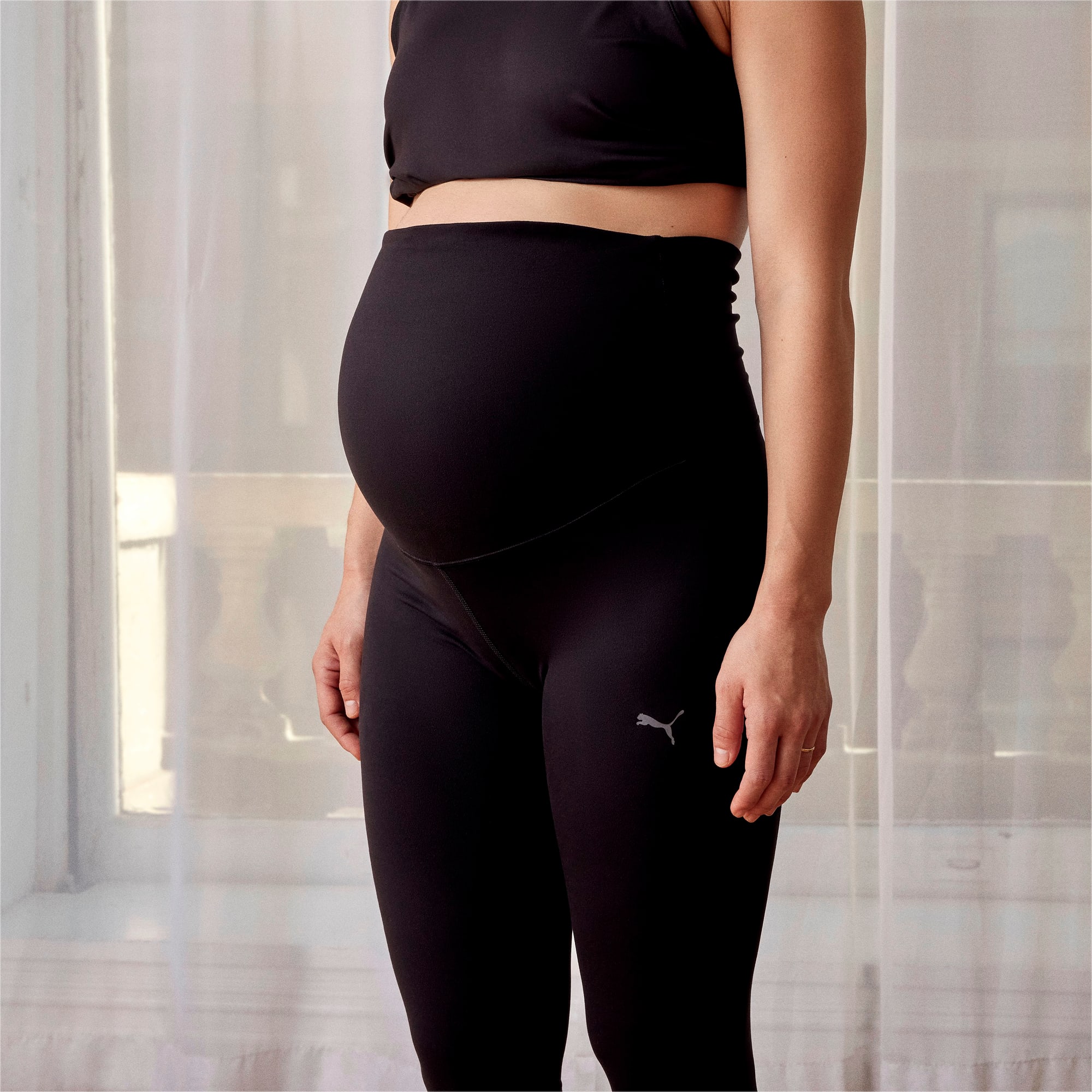 PUMA Legging De Fitness Maternity Studio 7/8 Femme, Noir