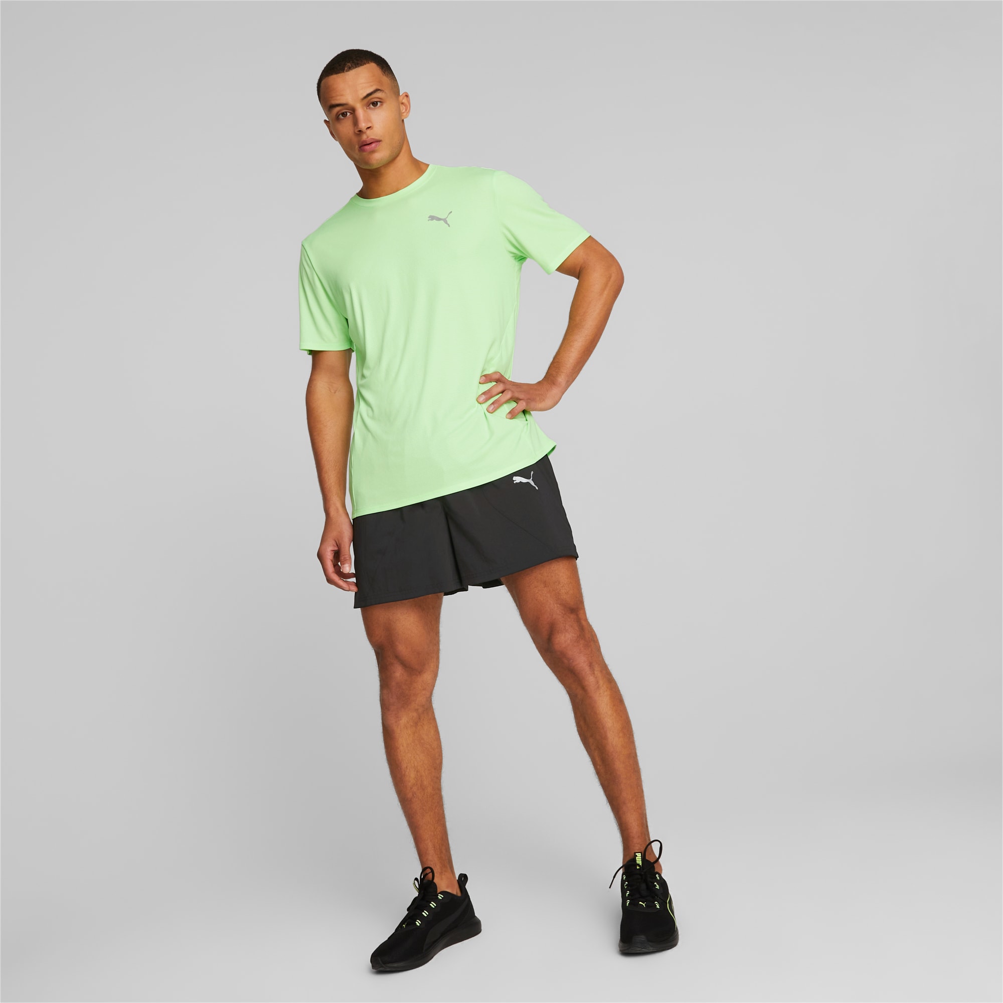 PUMA Run Favourite Woven 5 Running Shorts Men, Black, Size XS, Clothing