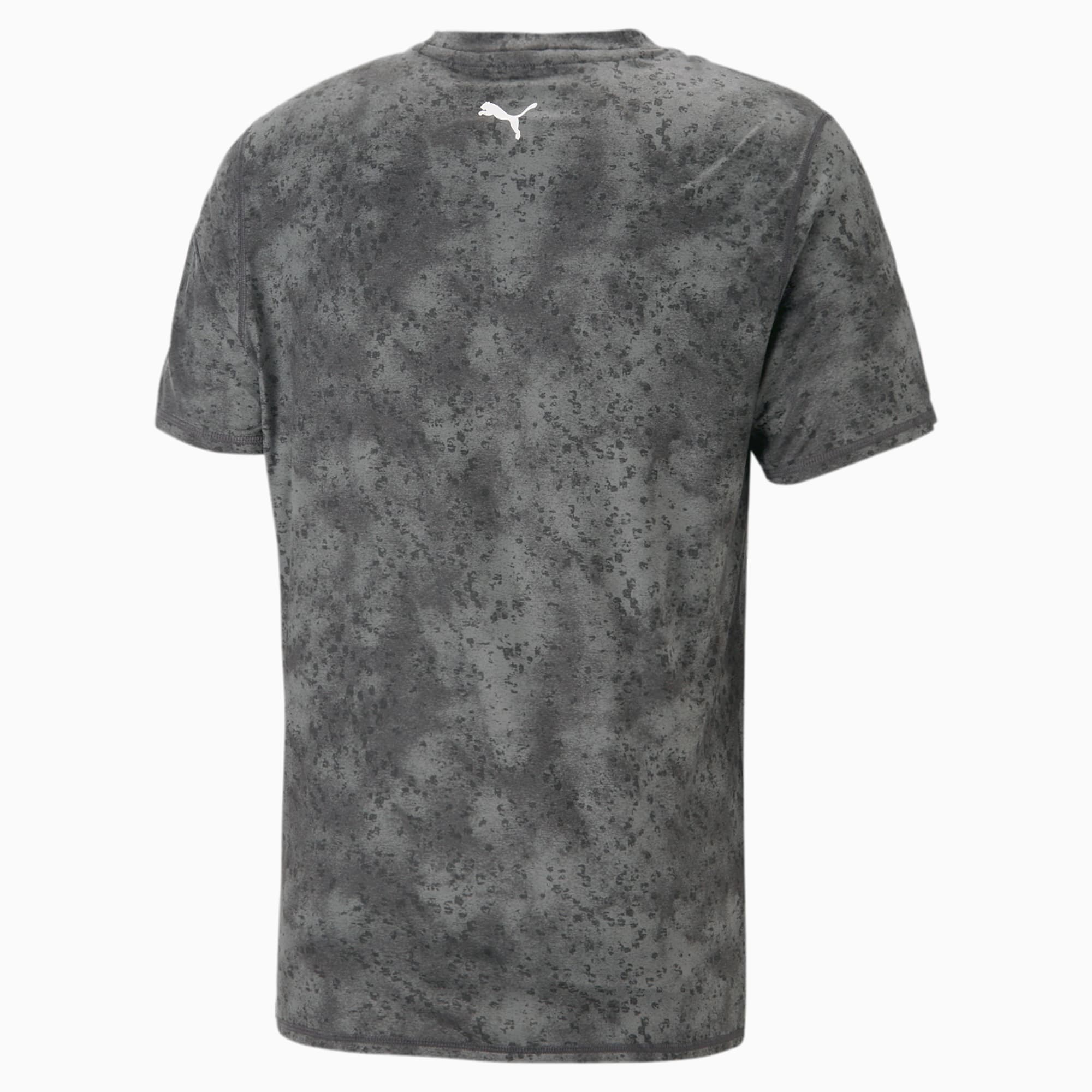 PUMA Studio Yogini Lite Printed Trainings-T-Shirt Herren, Schwarz, Größe: L, Kleidung